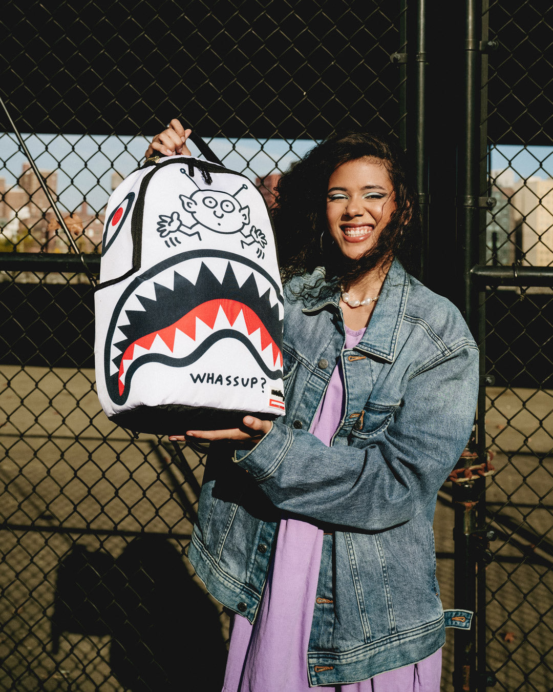 SPRAYGROUND KEITH HARING WHASSUP ALIEN DLX BACKPACK