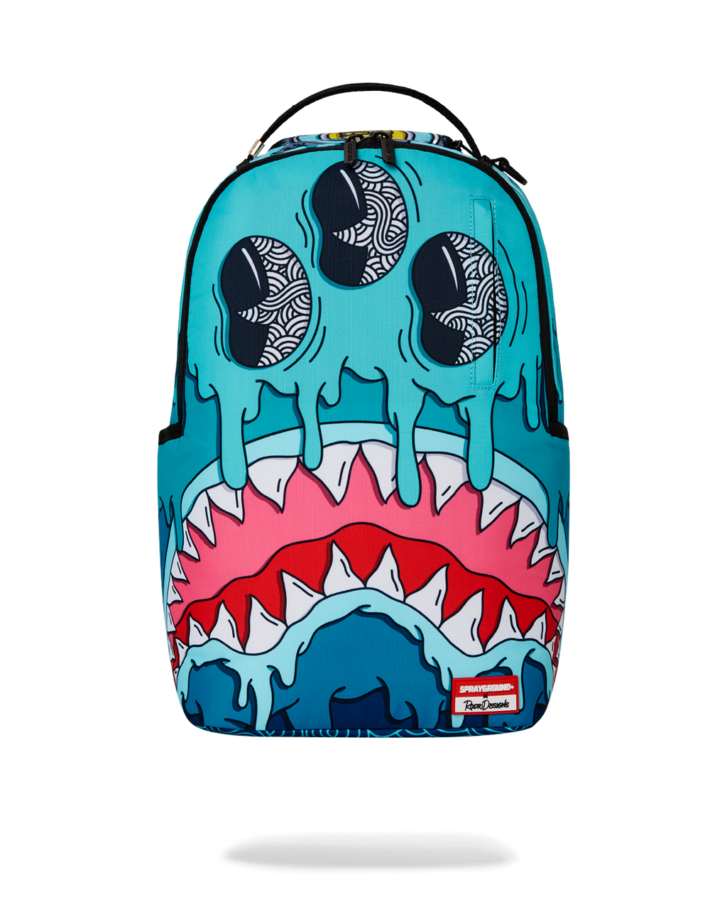 SPRAYGROUND JORGE RODRIGUEZ THE ARTIST COLLAB DRIPS SHARKS BACKPACK