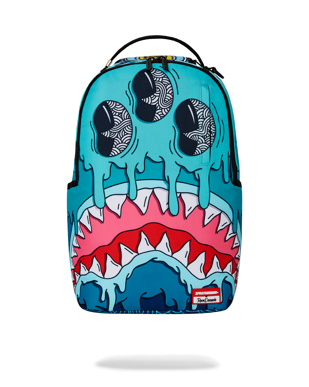 SPRAYGROUND JORGE RODRIGUEZ THE ARTIST COLLAB DRIPS SHARKS BACKPACK