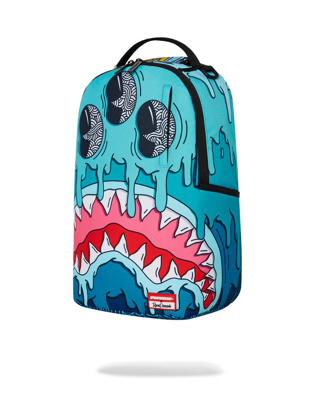 SPRAYGROUND JORGE RODRIGUEZ THE ARTIST COLLAB DRIPS SHARKS BACKPACK