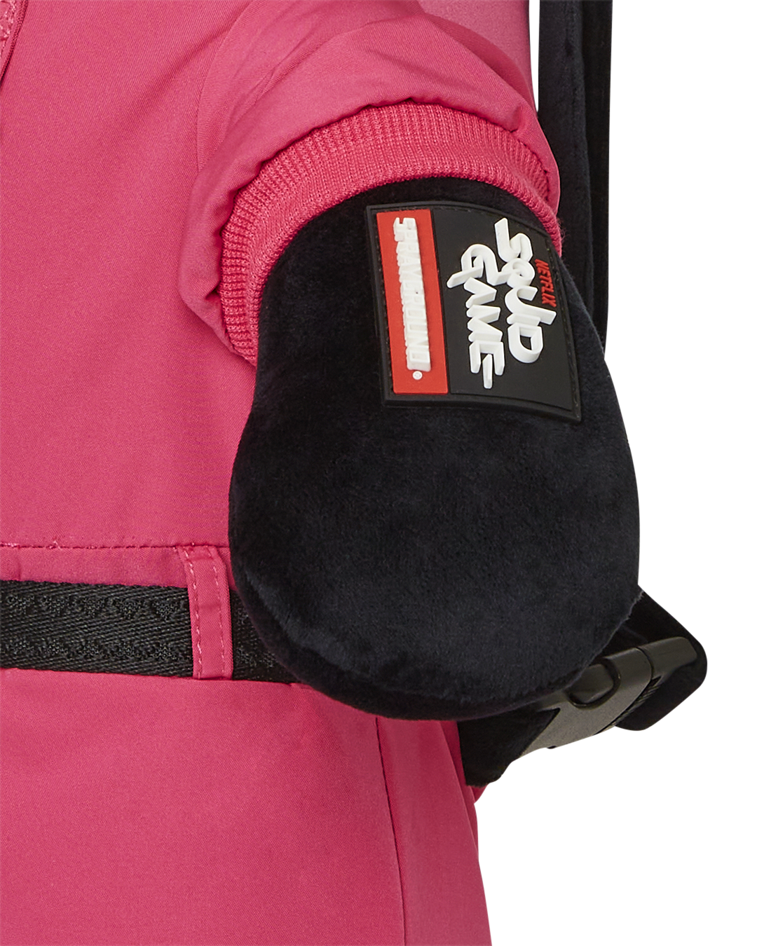 SPRAYGROUND SQUID GAME COLLAB PINK SOLDIERS BEAR BACKPACK