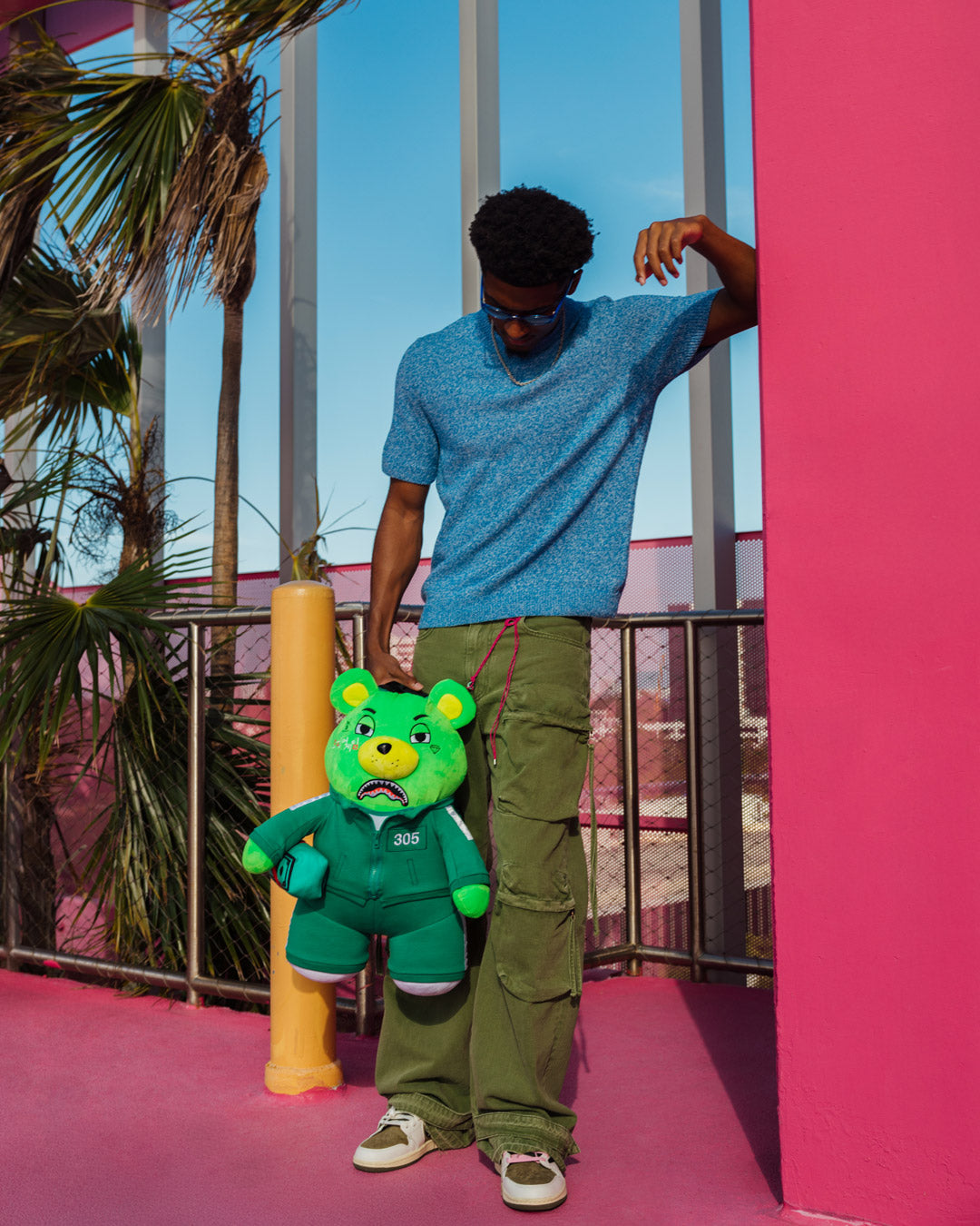 SPRAYGROUND SQUID GAME COLLAB CONTESTANT MONEYBEAR BACKPACK