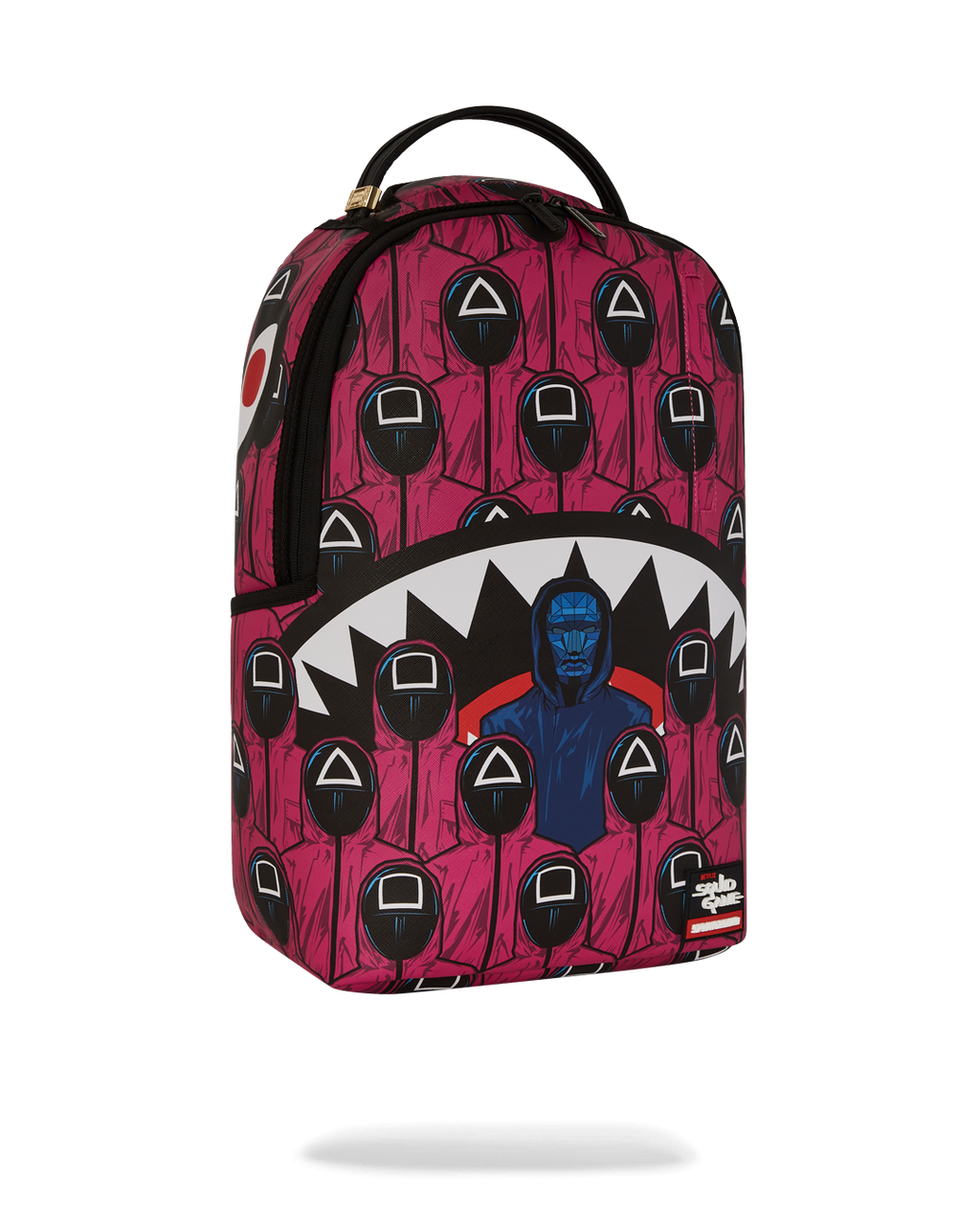 SPRAYGROUND SQUID GAME COLLAB FRONT MAN & PINK GUARD SHARKS BACKPACK
