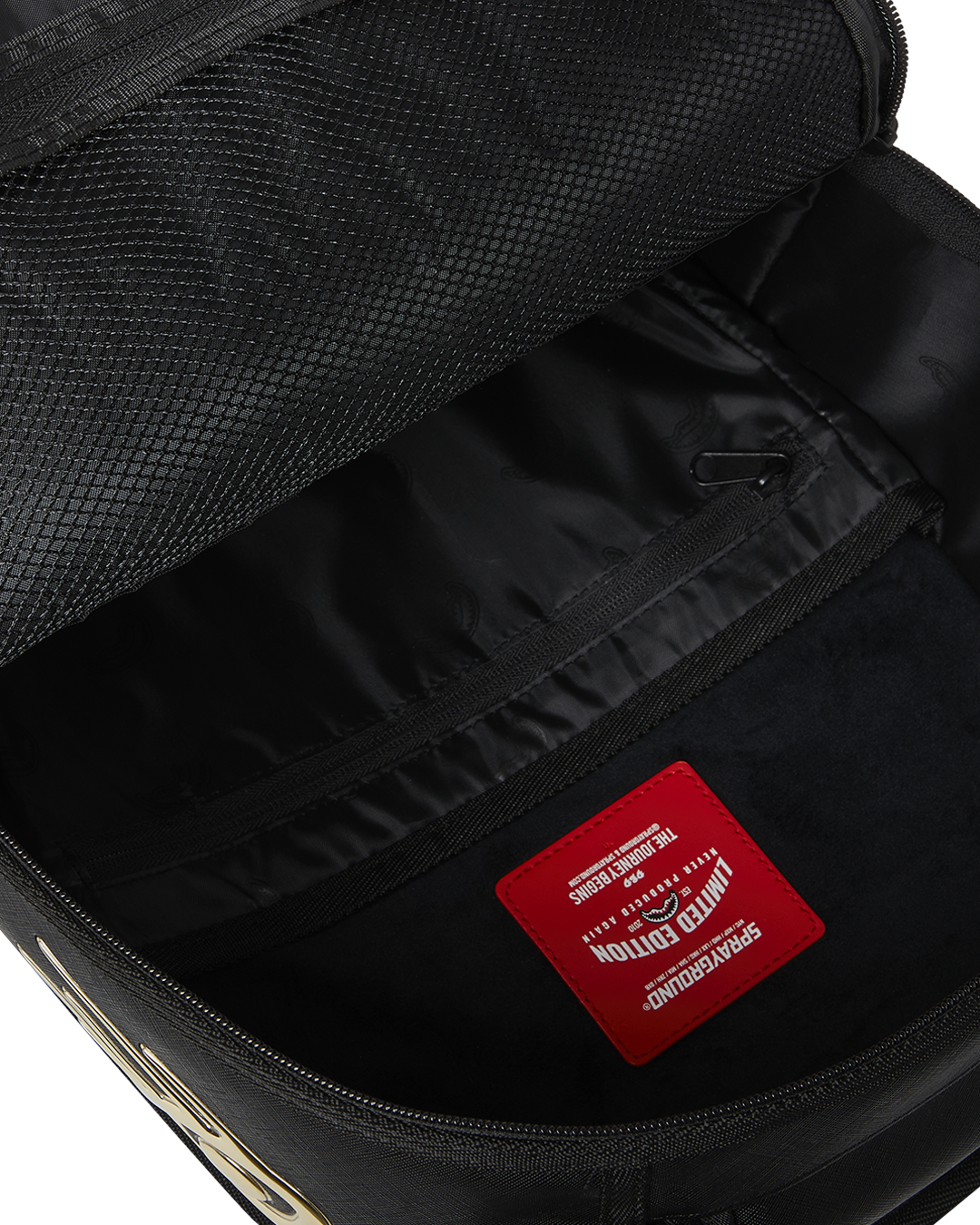 SPRAYGROUND GOLDHEART SHARK DRIP BACKPACK
