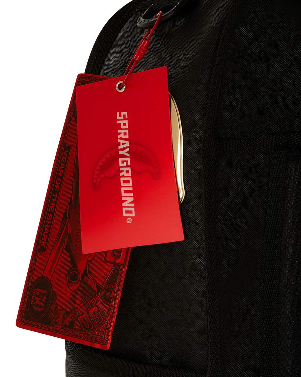 SPRAYGROUND GOLDHEART SHARK DRIP BACKPACK