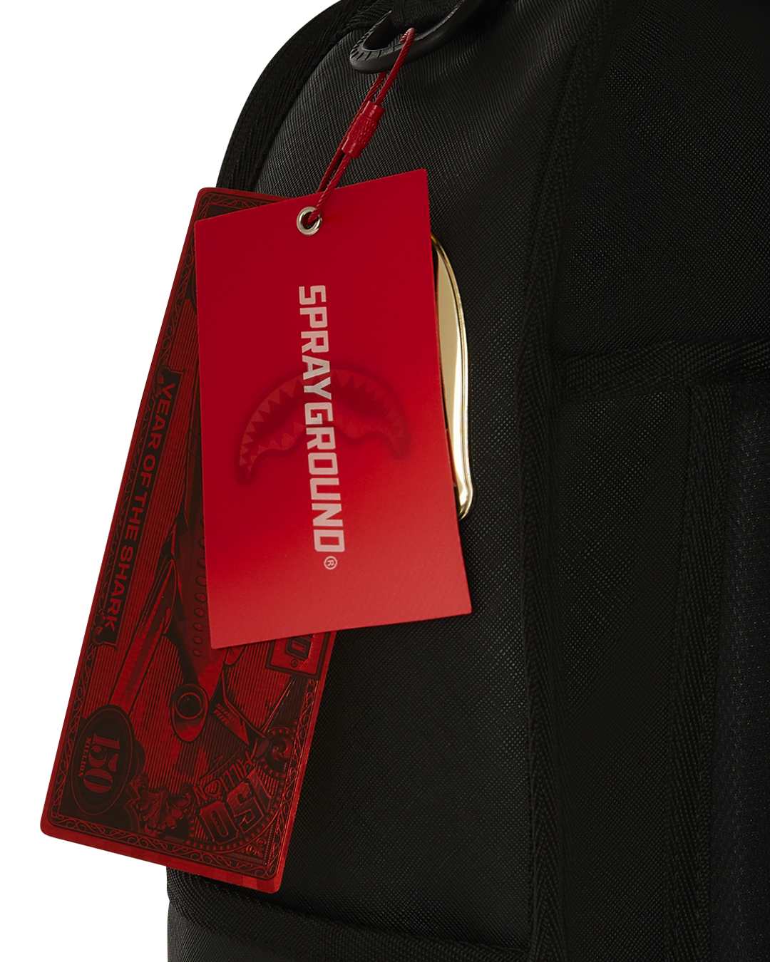 SPRAYGROUND GOLDHEART SHARK DRIP BACKPACK
