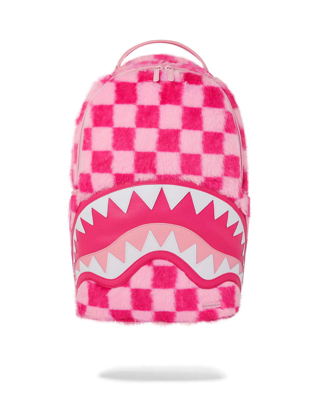 SPRAYGROUND FURZILLA SHARK (PINK CHECK) BACKPACK