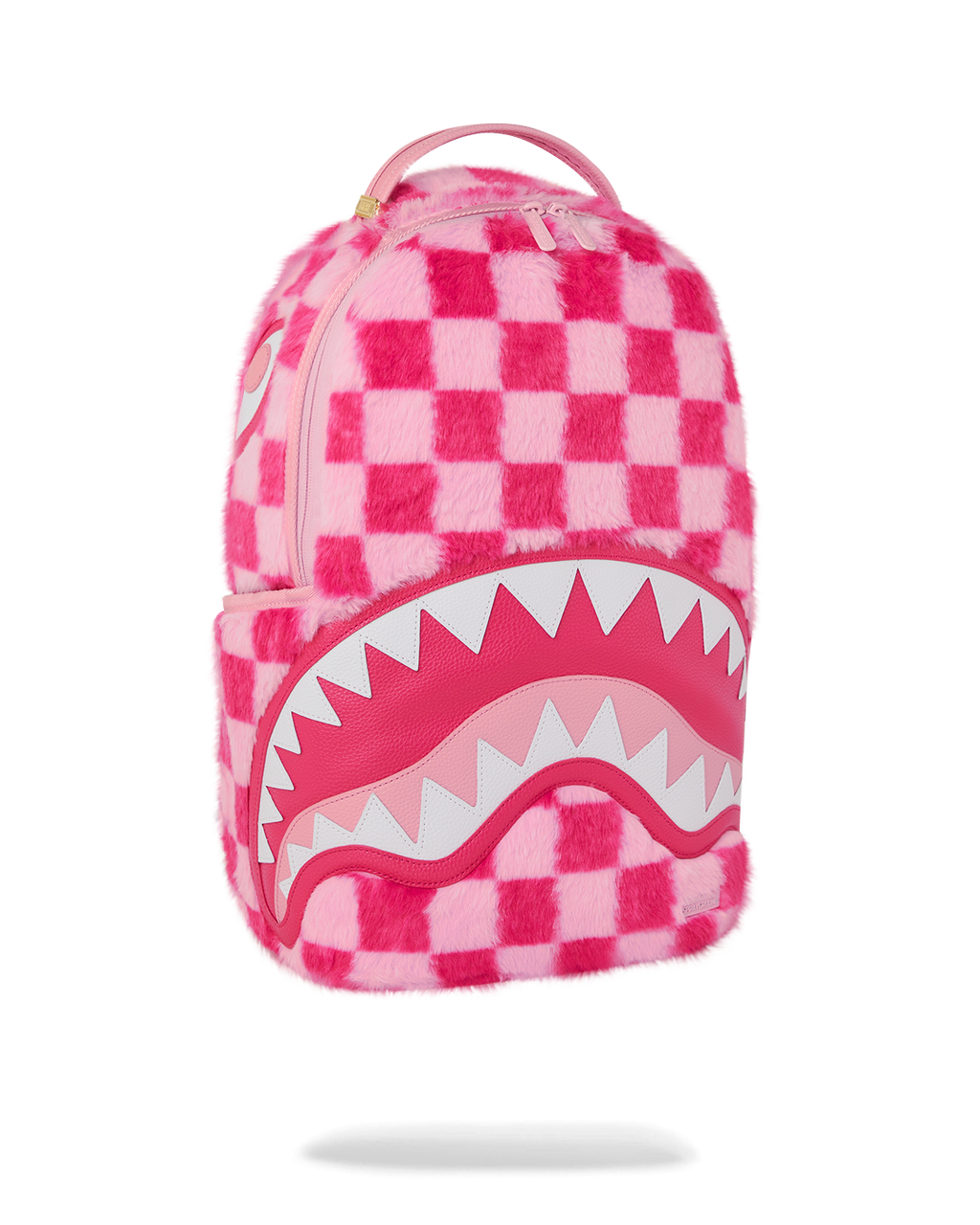 SPRAYGROUND FURZILLA SHARK (PINK CHECK) BACKPACK