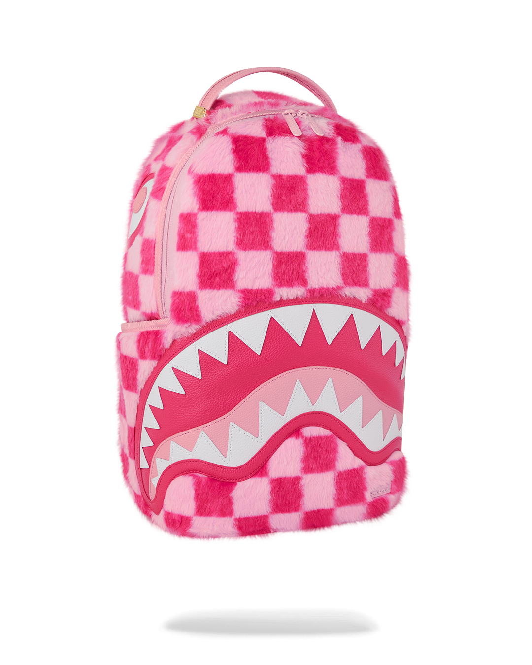 SPRAYGROUND FURZILLA SHARK (PINK CHECK) BACKPACK