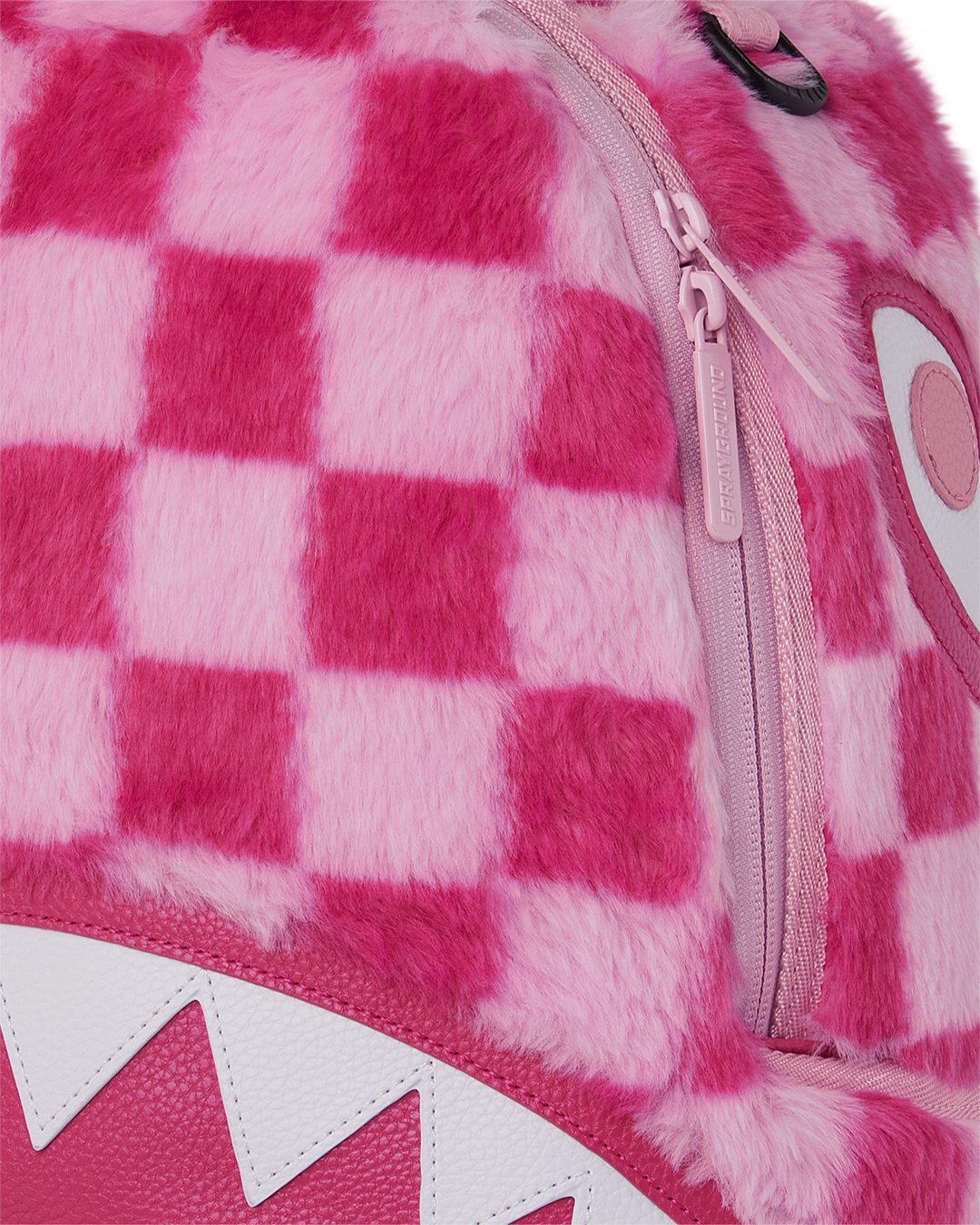 SPRAYGROUND FURZILLA SHARK (PINK CHECK) BACKPACK
