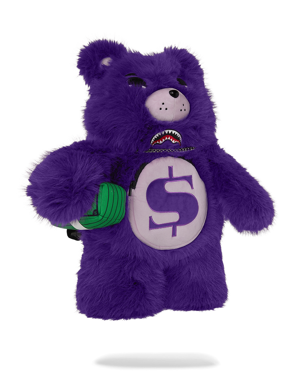SPRAYGROUND FURZILLA SHARK (PURP) MONEYBEAR BACKPACK