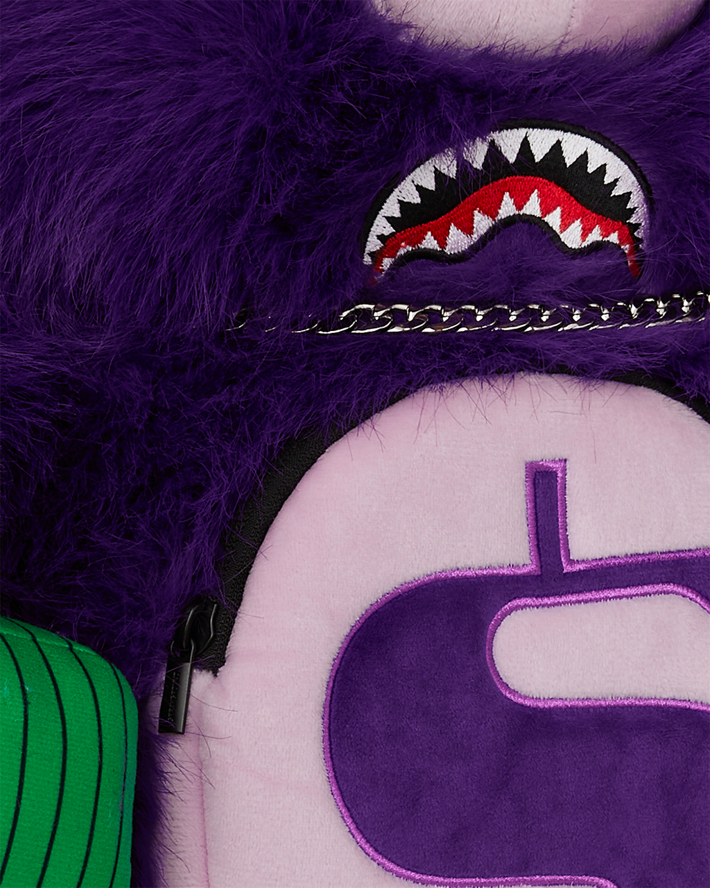 SPRAYGROUND FURZILLA SHARK (PURP) MONEYBEAR BACKPACK