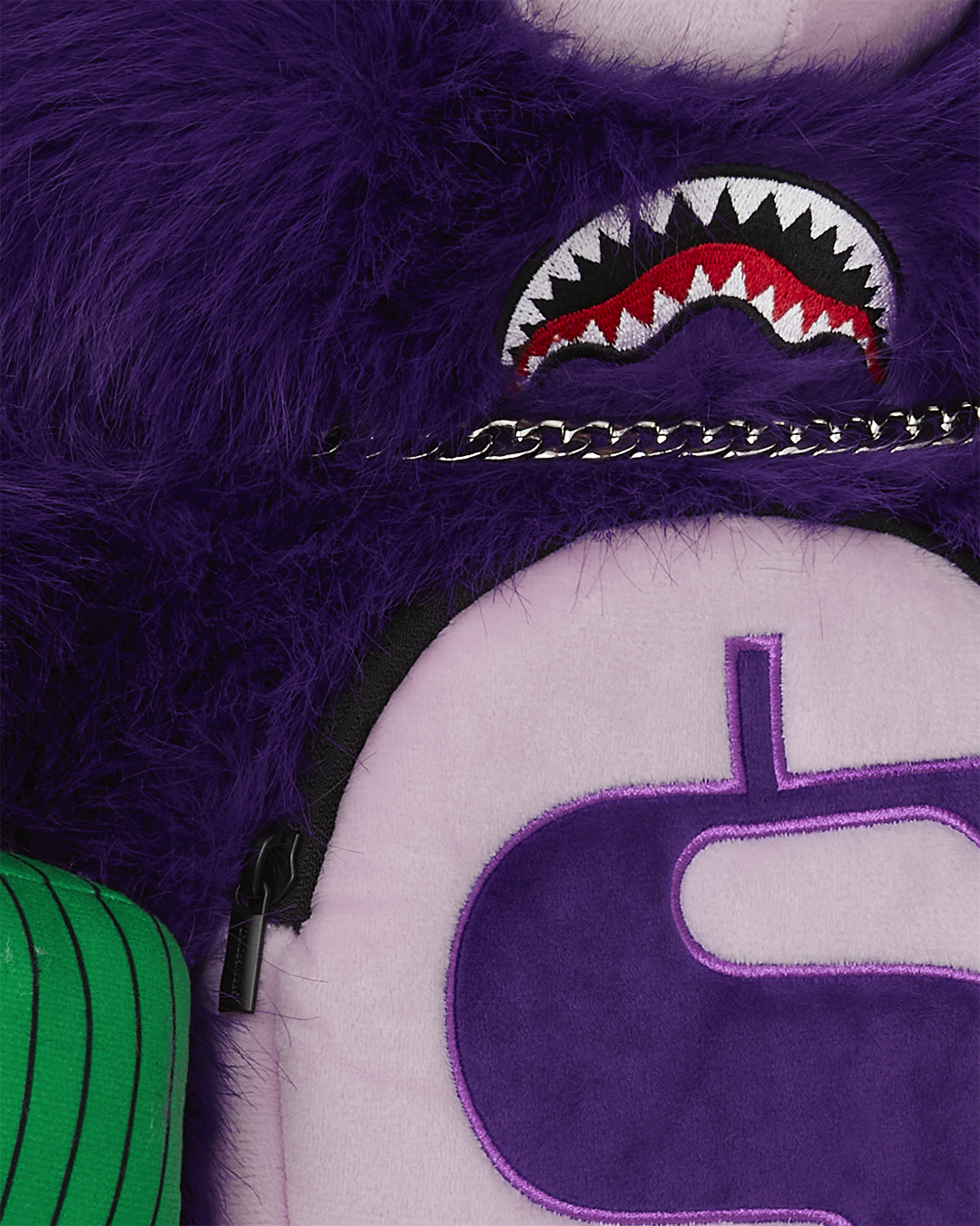 SPRAYGROUND FURZILLA SHARK (PURP) MONEYBEAR BACKPACK