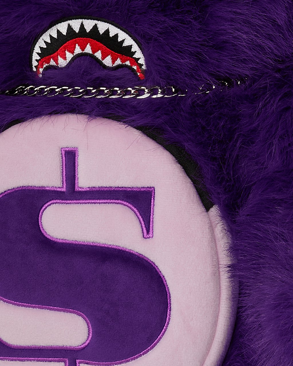 SPRAYGROUND FURZILLA SHARK (PURP) MONEYBEAR BACKPACK
