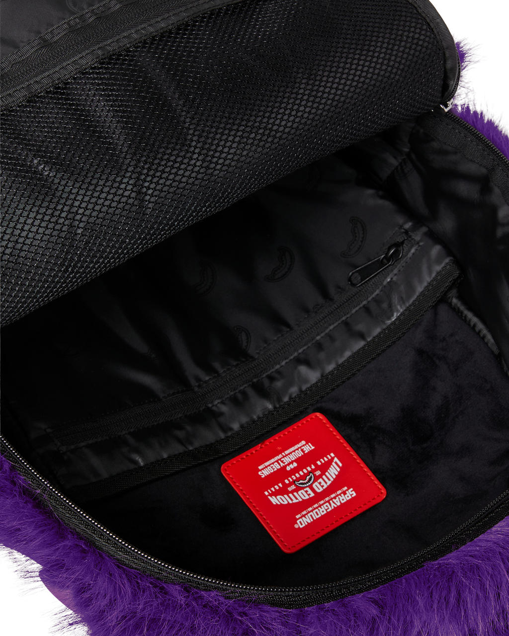 SPRAYGROUND FURZILLA SHARK (PURP) BACKPACK