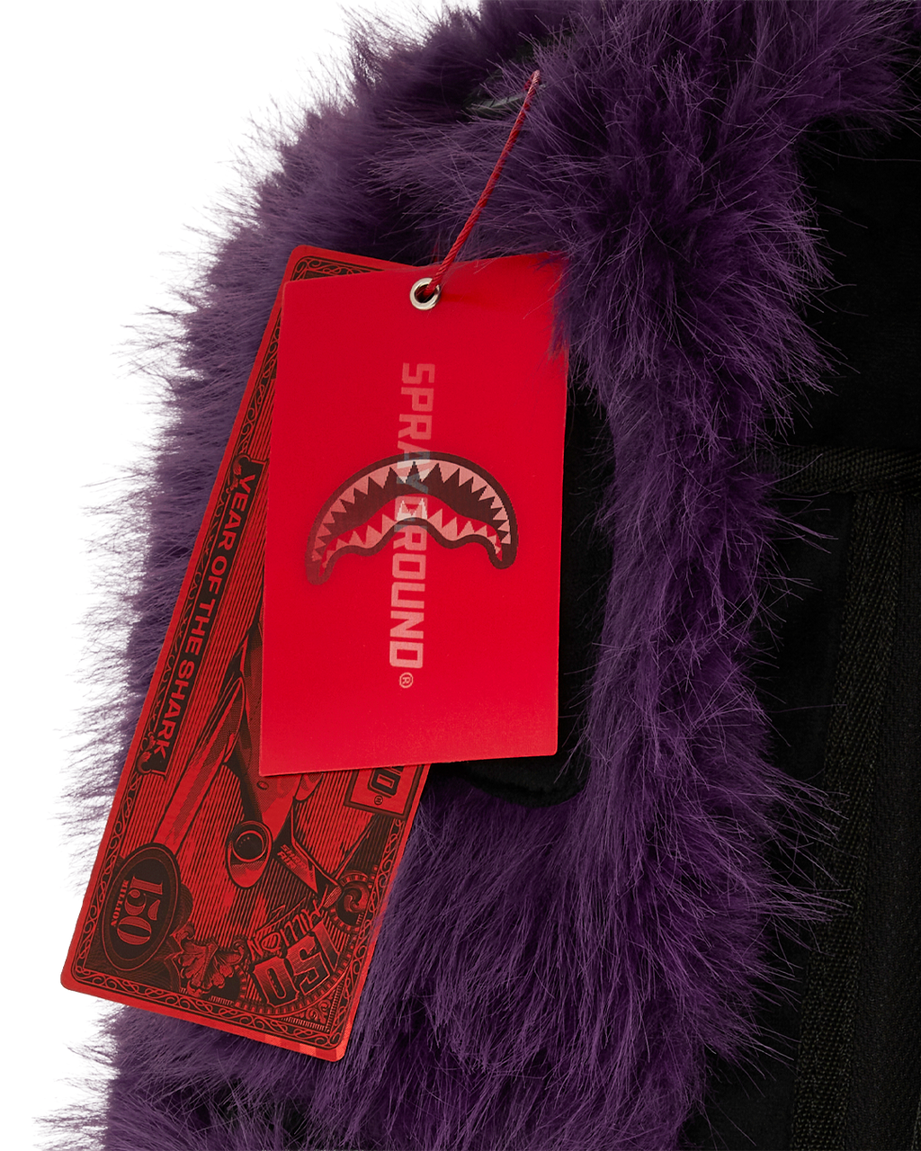 SPRAYGROUND FURZILLA SHARK (PURP) BACKPACK