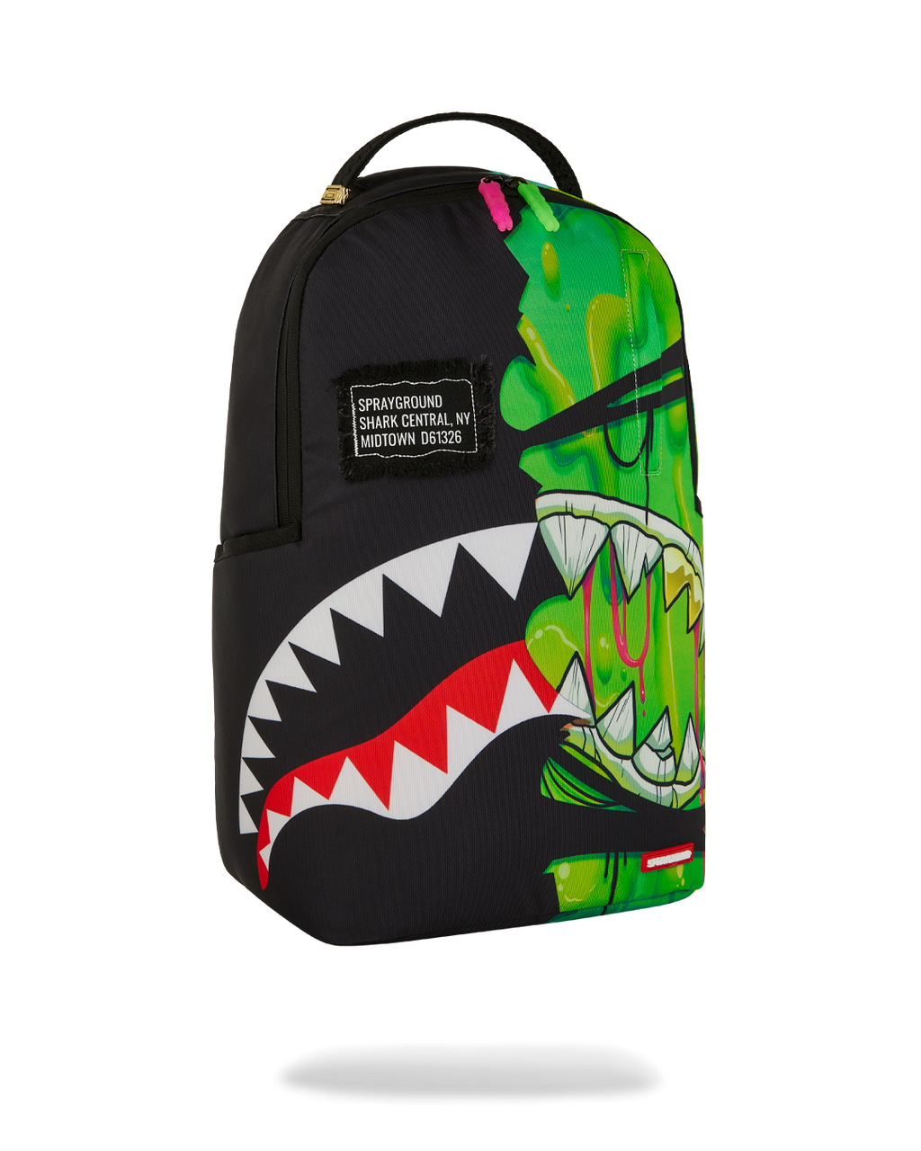 SPRAYGROUND ZOMBIE OOZE SHARK CENTRAL BACKPACK