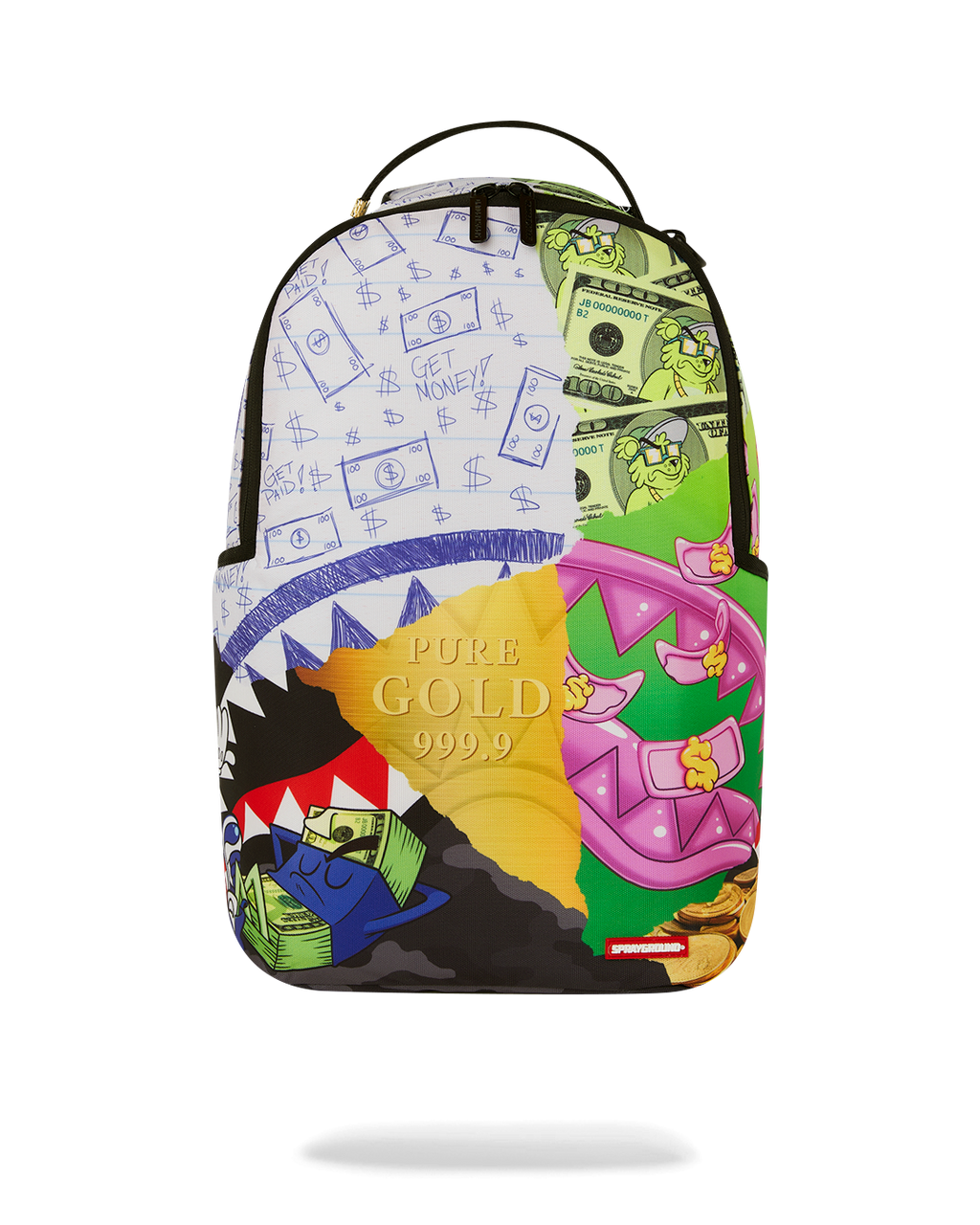 SPRAYGROUND MEAN MONEY COLLAGE BACKPACK