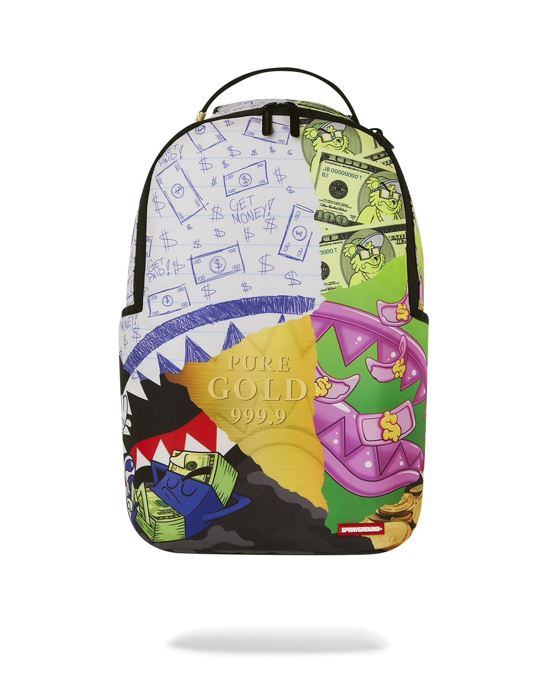 SPRAYGROUND MEAN MONEY COLLAGE BACKPACK