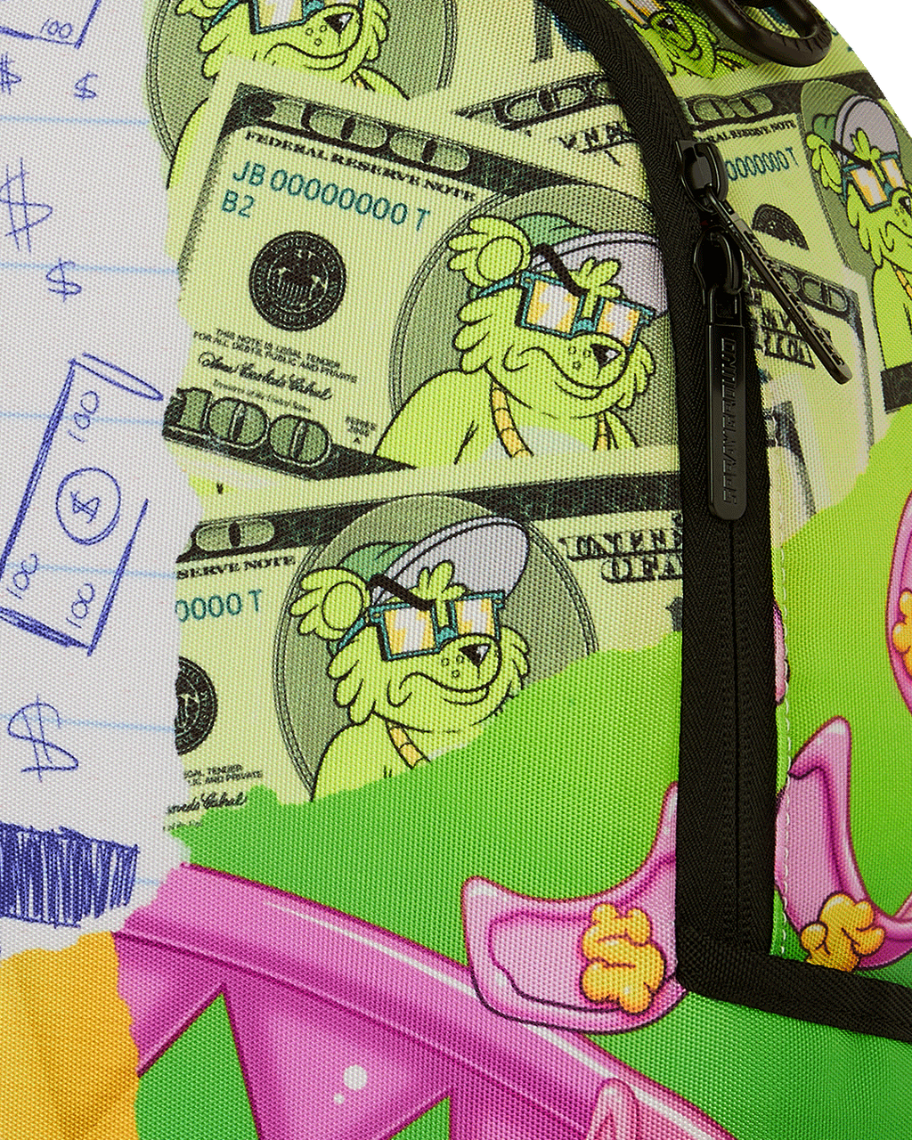 SPRAYGROUND MEAN MONEY COLLAGE BACKPACK