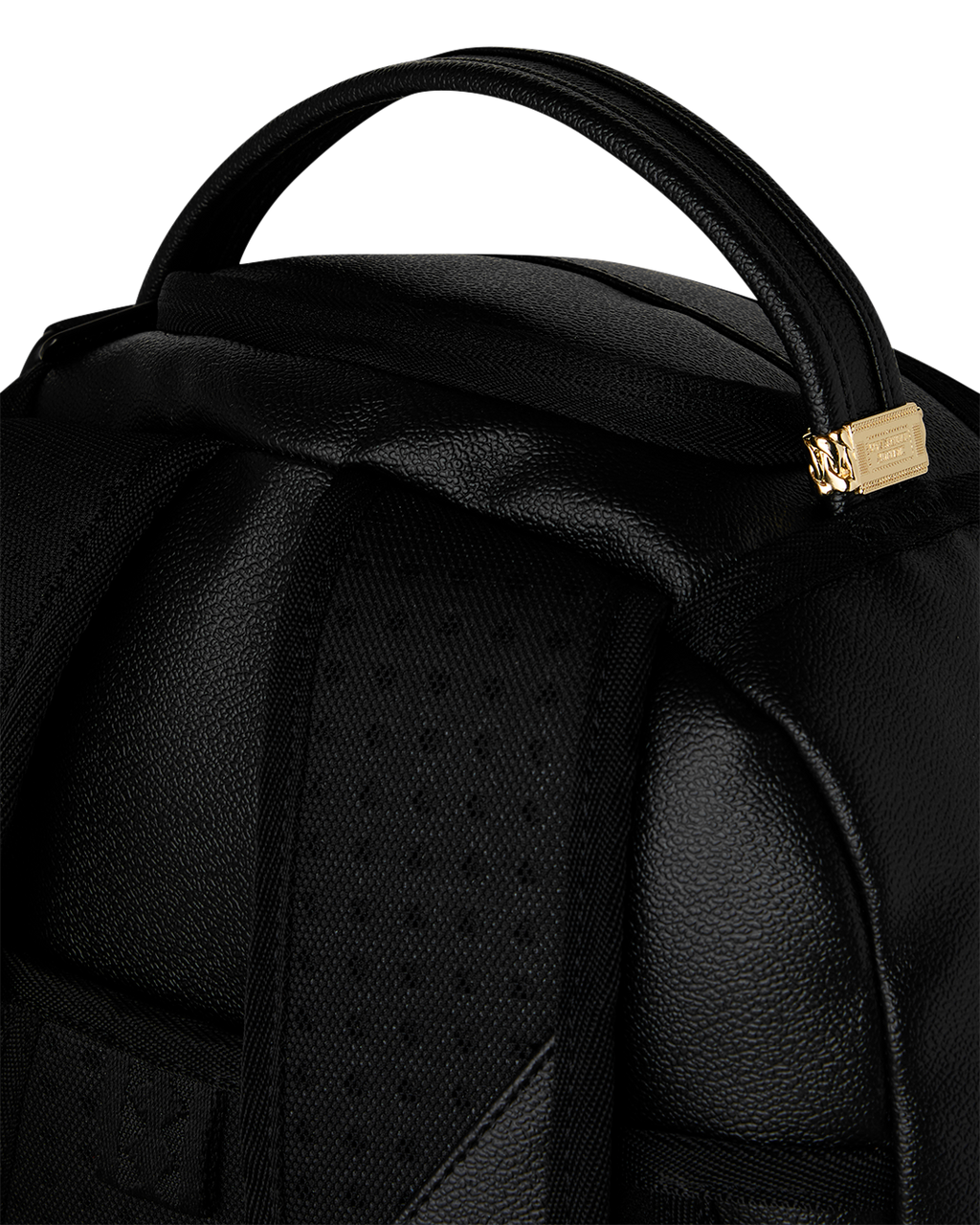 SPRAYGROUND GOLD BRICK DRIP BLACK BACKPACK