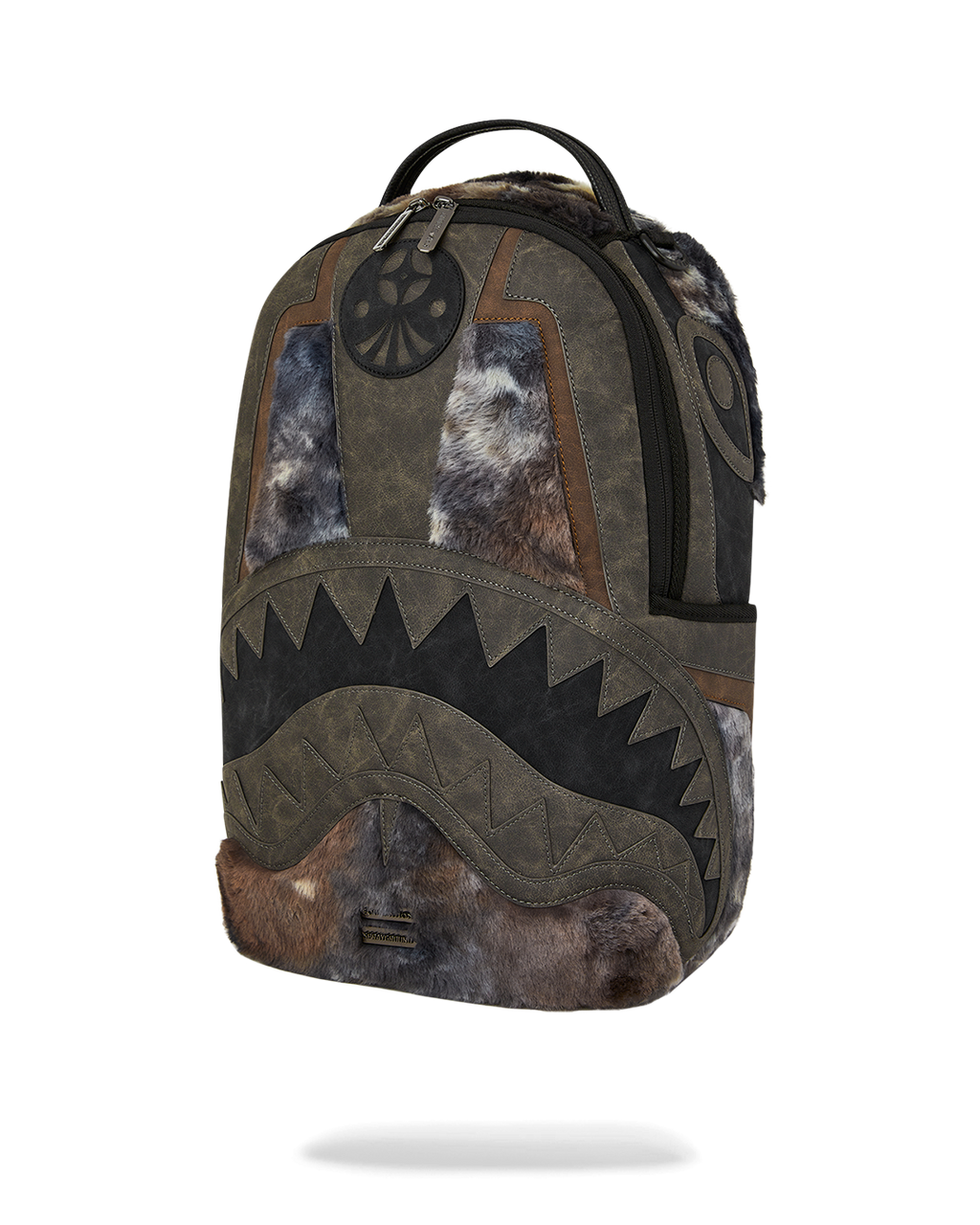 SPRAYGROUND FOUNDATION DAYS FUR COAT SHARK BACKPACK