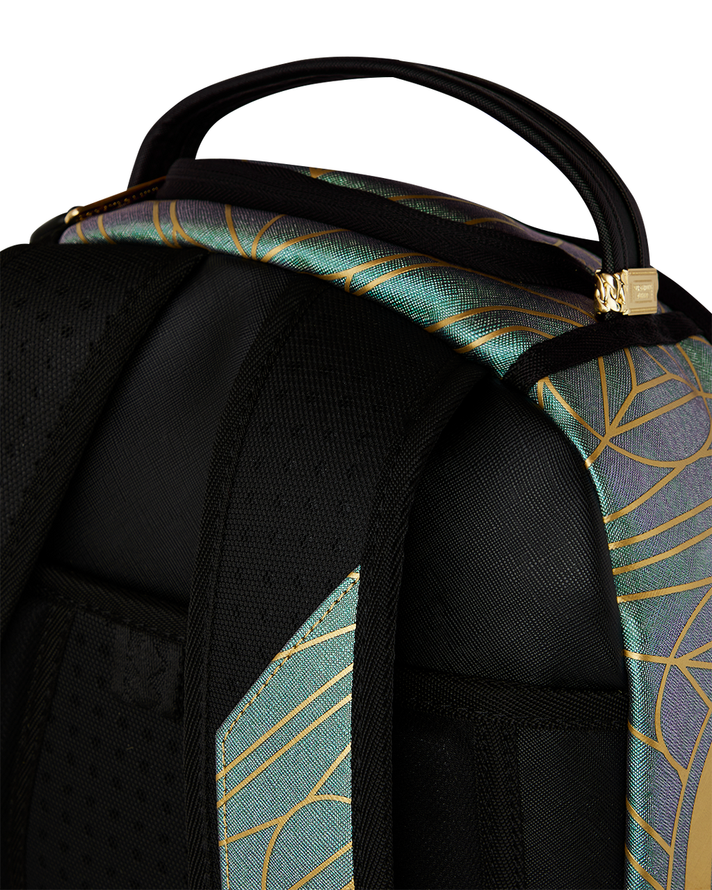 SPRAYGROUND FOUNDATION CRYSTAL IRIDESCENT SHARK BACKPACK