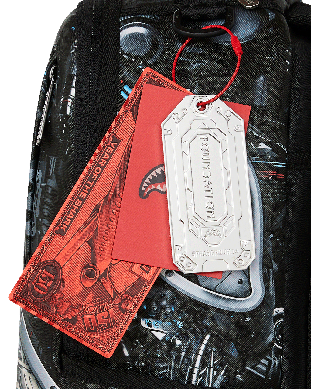 SPRAYGROUND FOUNDATION LADY DEMERZEL ROBOTIC SHARK BACKPACK