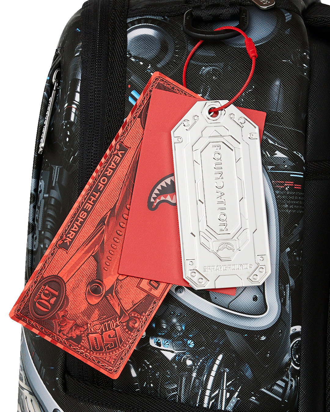 SPRAYGROUND FOUNDATION LADY DEMERZEL ROBOTIC SHARK BACKPACK