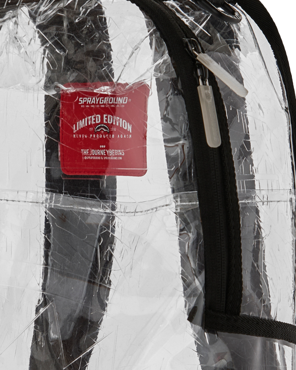 SPRAYGROUND FULLY CLEAR EMBOSSED BOSS BACKPACK
