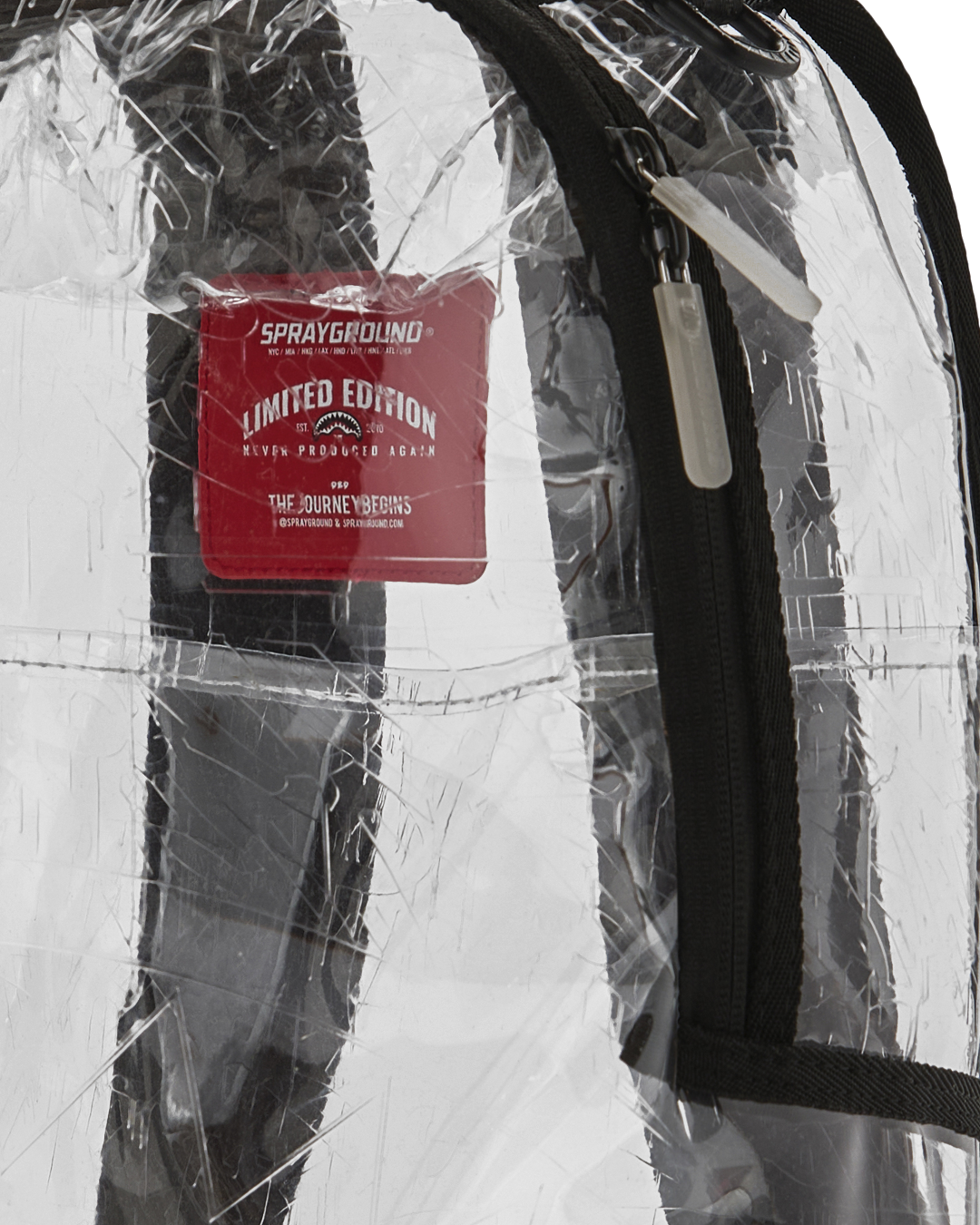 SPRAYGROUND FULLY CLEAR EMBOSSED BOSS BACKPACK