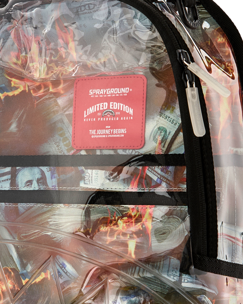 SPRAYGROUND STAY UP - CLEAR BACKPACK