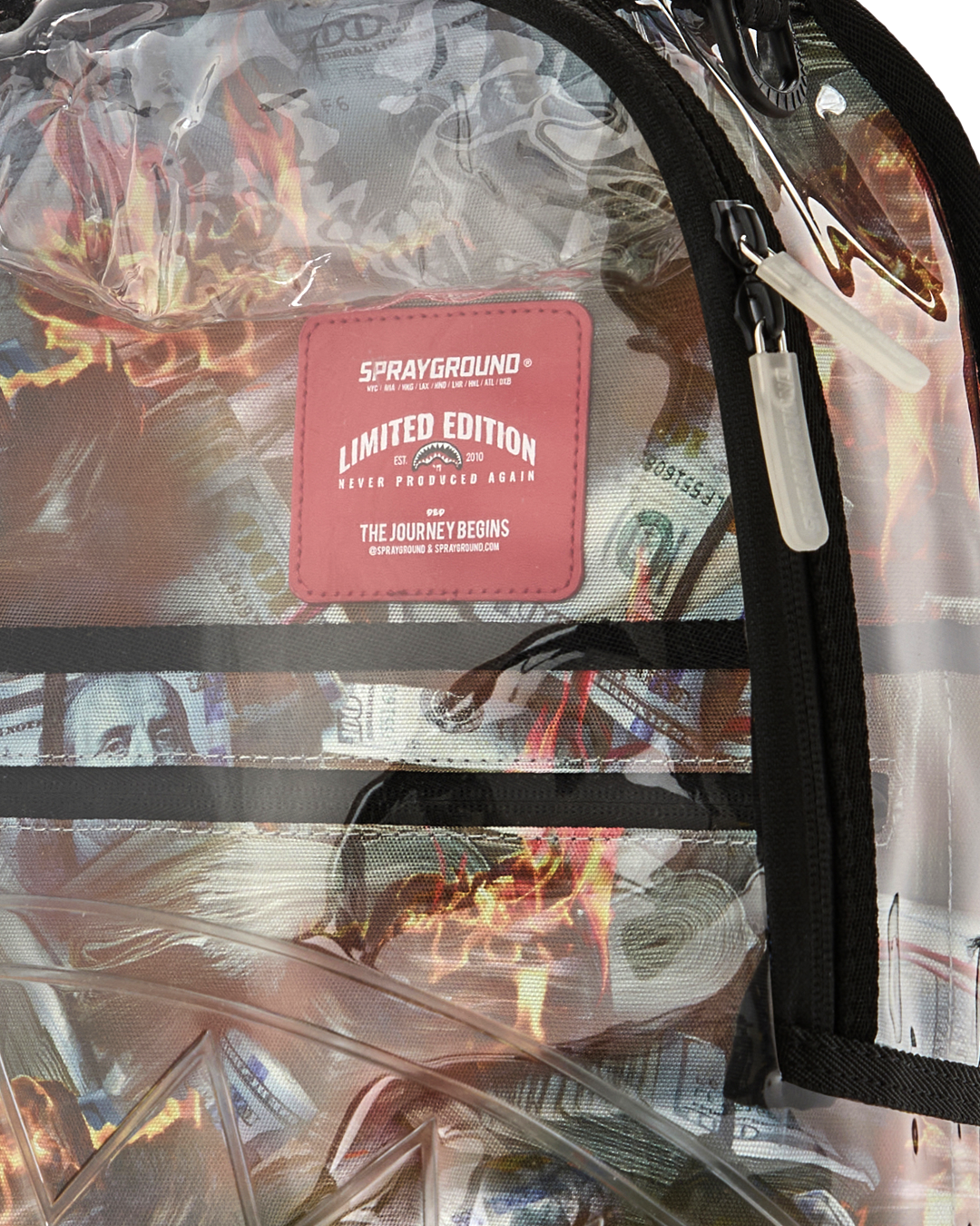 SPRAYGROUND STAY UP - CLEAR BACKPACK