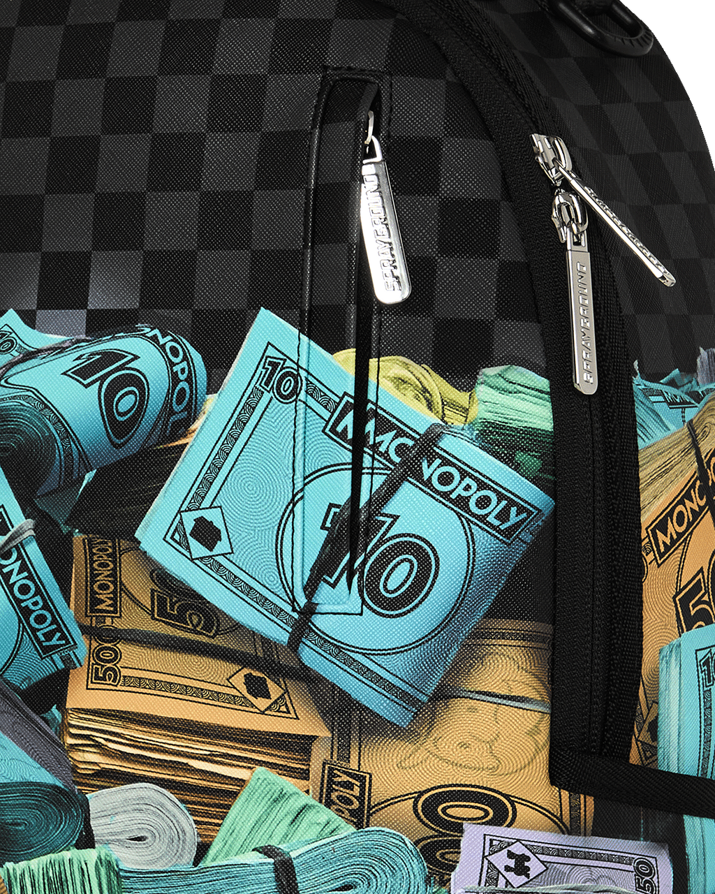 SPRAYGROUND MONOPOLY STACK UP BACKPACK