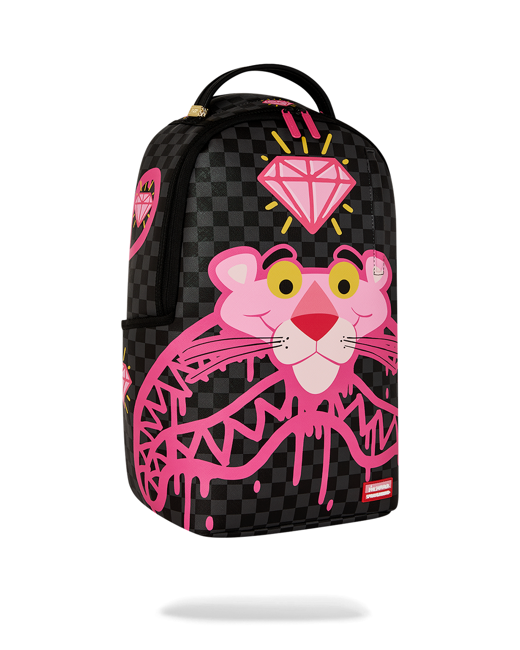 SPRAYGROUND PINK PANTHER DIAMOND SHARK BACKPACK