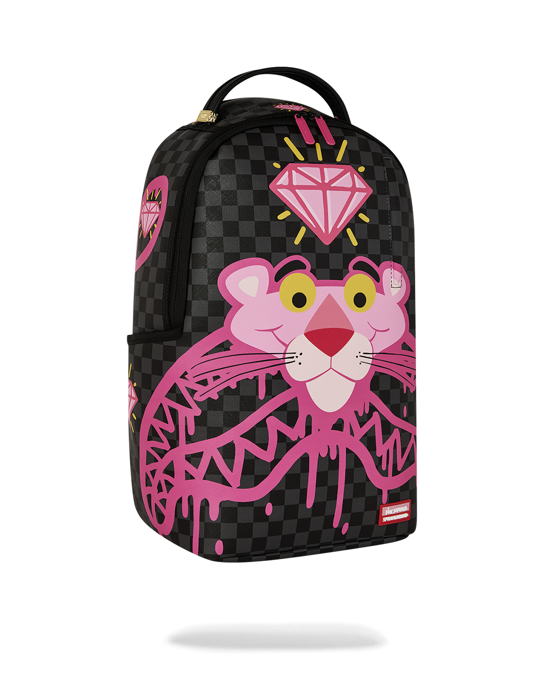 SPRAYGROUND PINK PANTHER DIAMOND SHARK BACKPACK