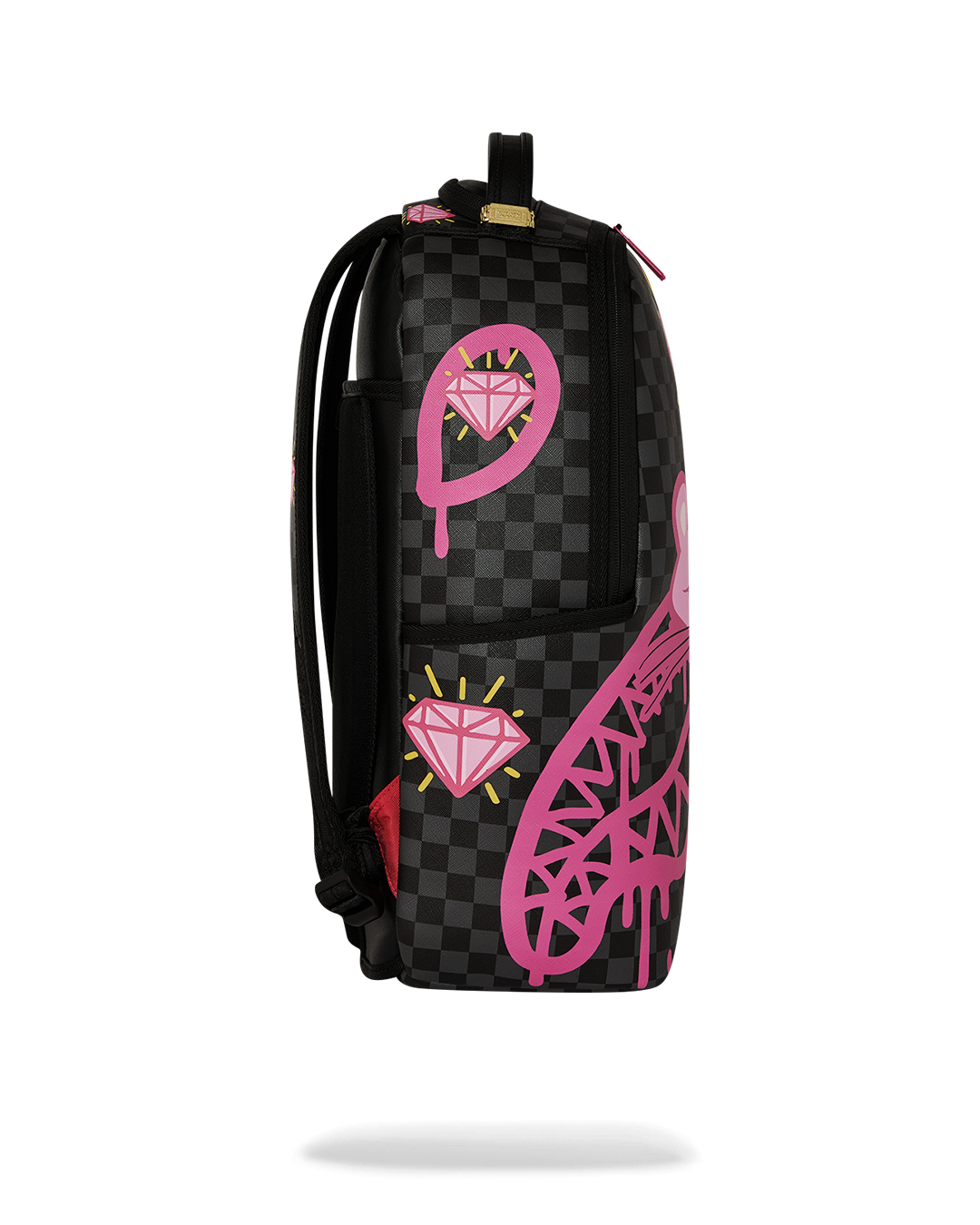 SPRAYGROUND PINK PANTHER DIAMOND SHARK BACKPACK