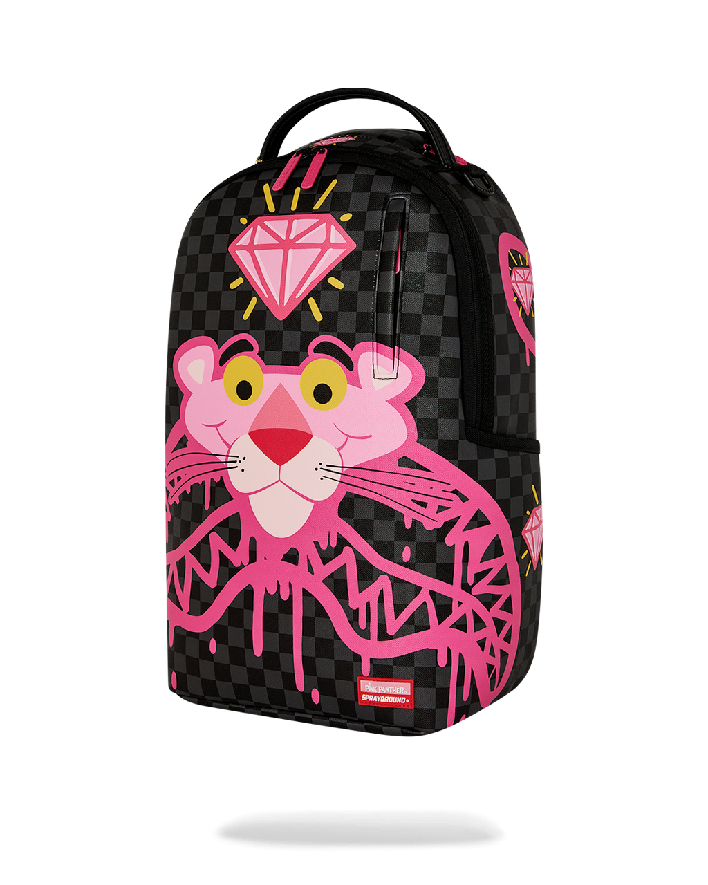 SPRAYGROUND PINK PANTHER DIAMOND SHARK BACKPACK