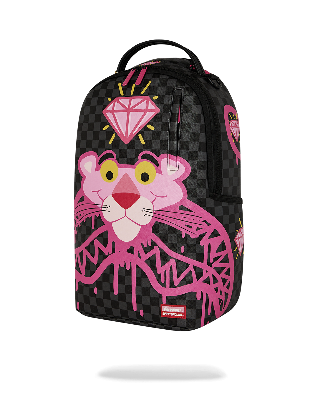 SPRAYGROUND PINK PANTHER DIAMOND SHARK BACKPACK