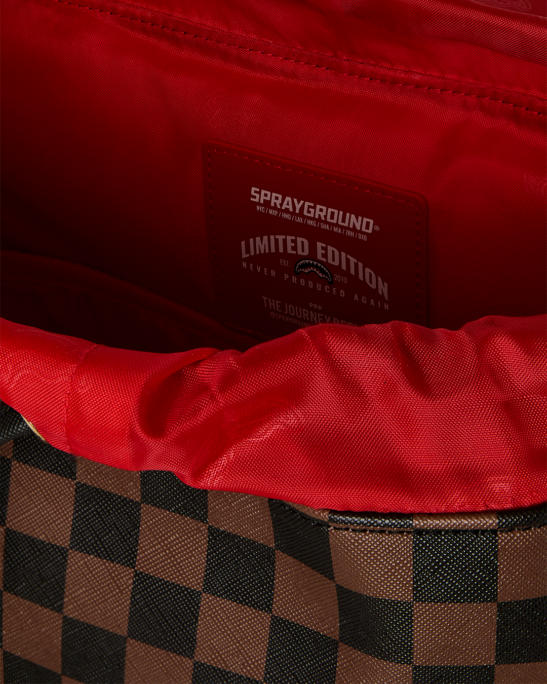 SPRAYGROUND KATANA CHECK BOSS MONTE CARLO BACKPACK