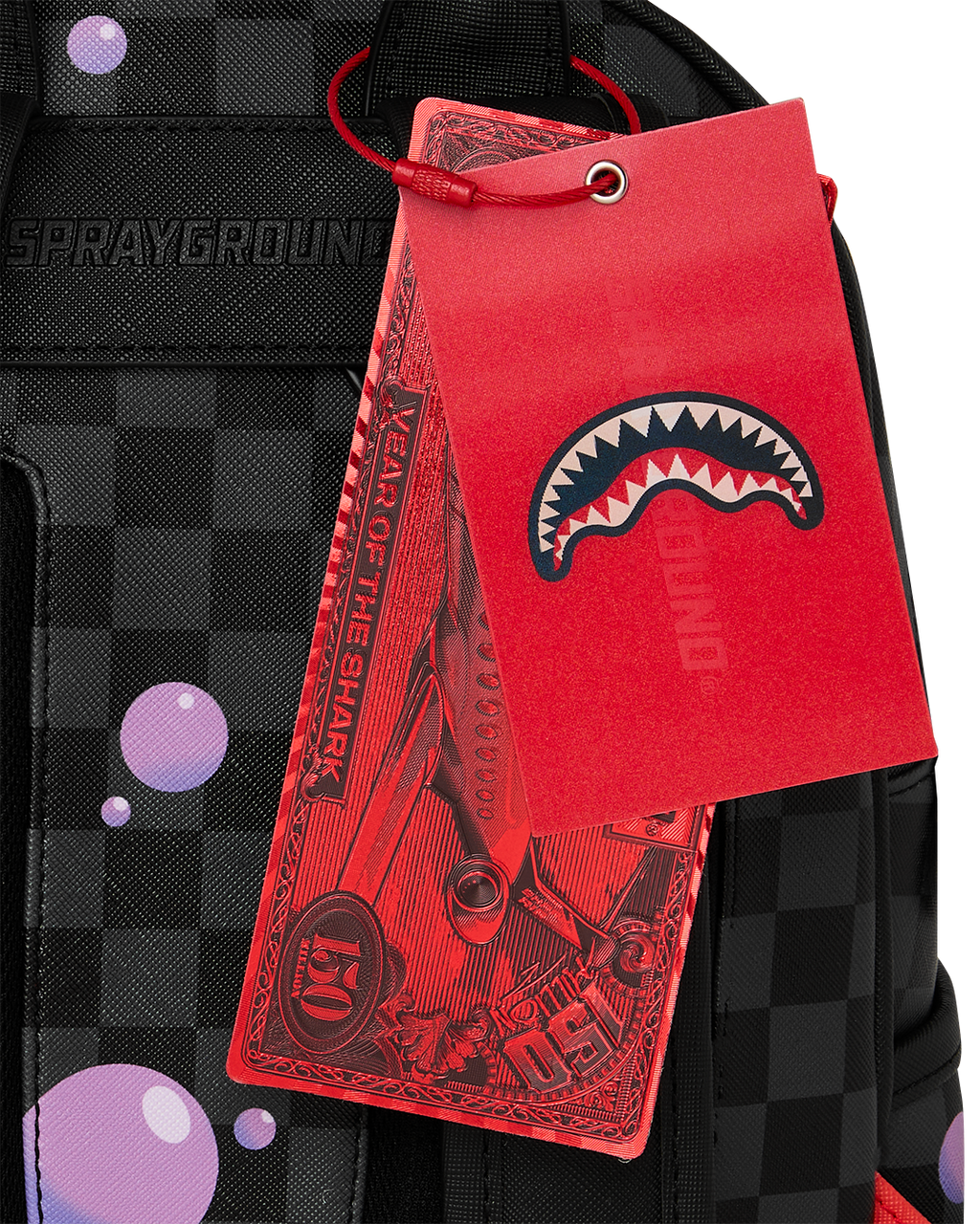 SPRAYGROUND PURPLE SLIME SHARK SAVAGE BACKPACK