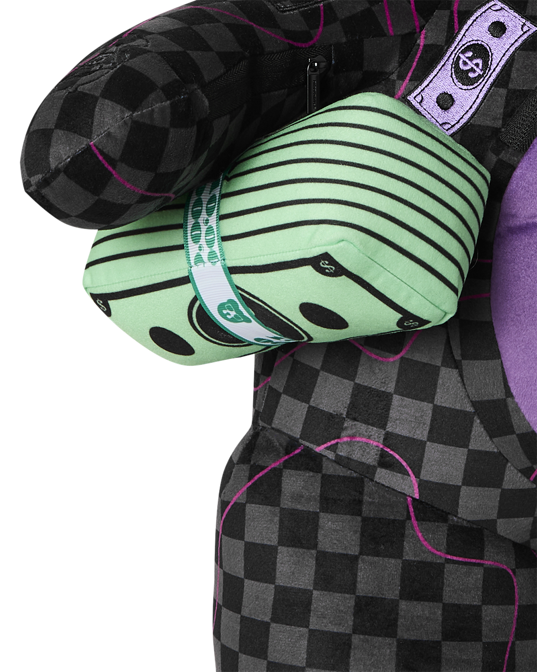 SPRAYGROUND PURPLE SLIME SHARK MONEYBEAR BACKPACK