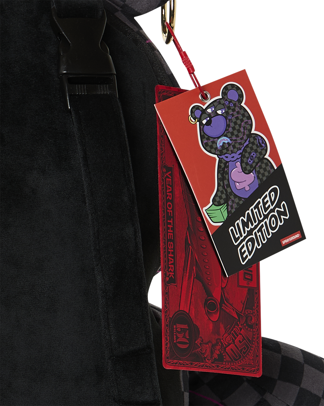SPRAYGROUND PURPLE SLIME SHARK MONEYBEAR BACKPACK