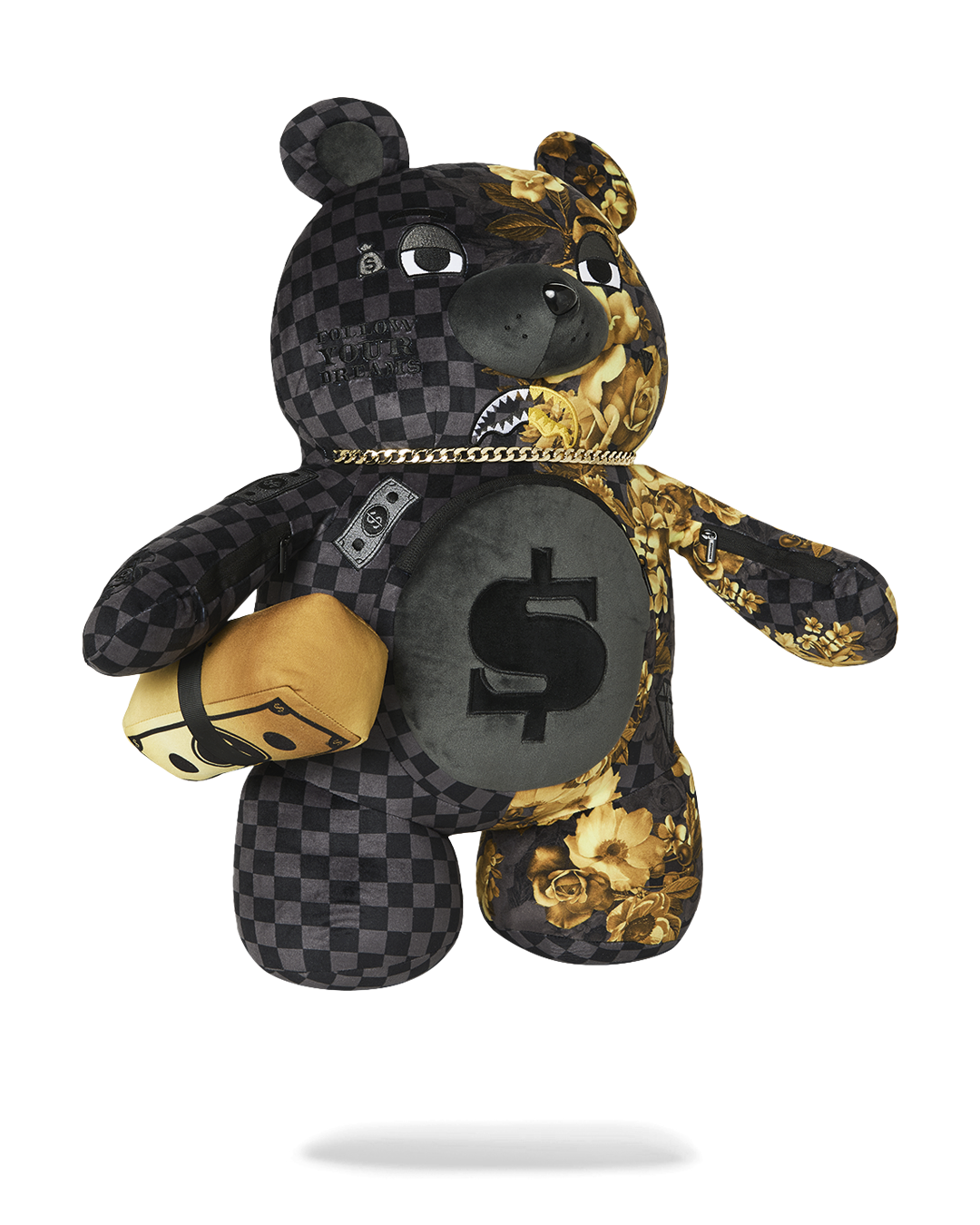 SPRAYGROUND BILLIONAIRE BLOOM MONEYBEAR BACKPACK