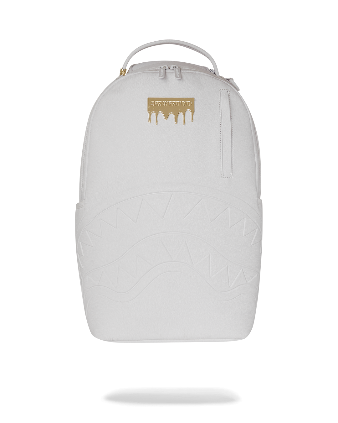 SPRAYGROUND GOLD BRICK LUXE WHITE BACKPACK