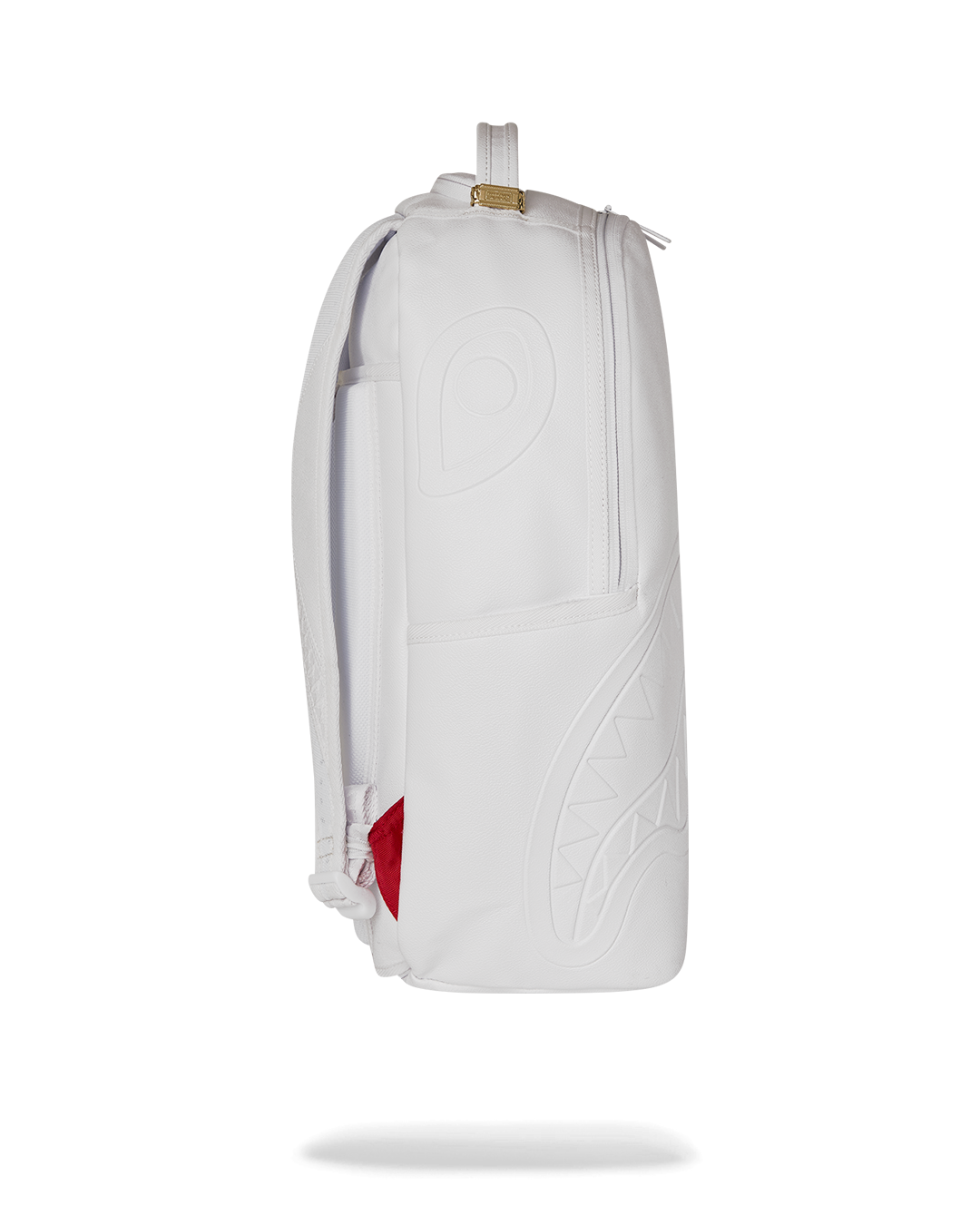 SPRAYGROUND GOLD BRICK LUXE WHITE BACKPACK