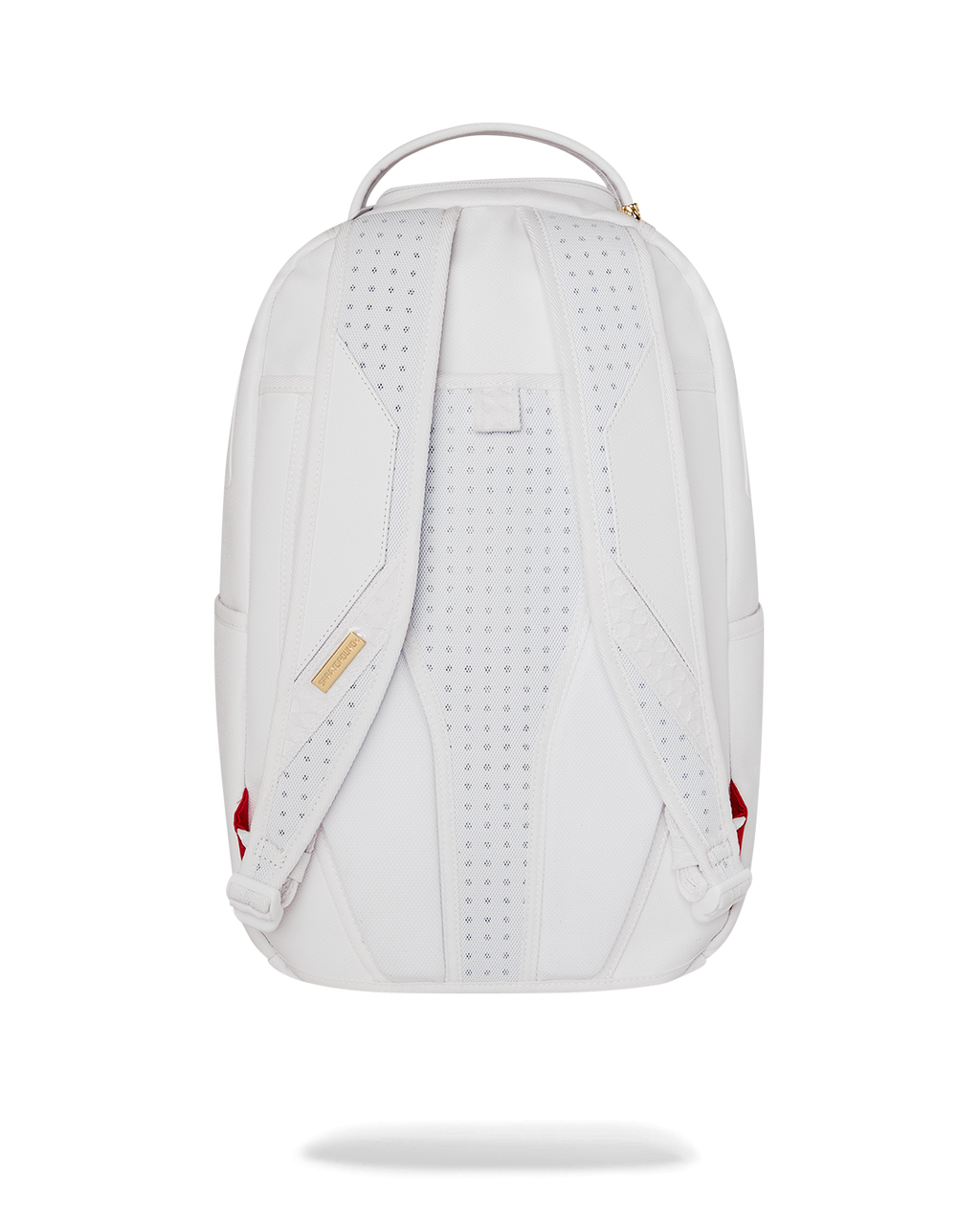 SPRAYGROUND GOLD BRICK LUXE WHITE BACKPACK