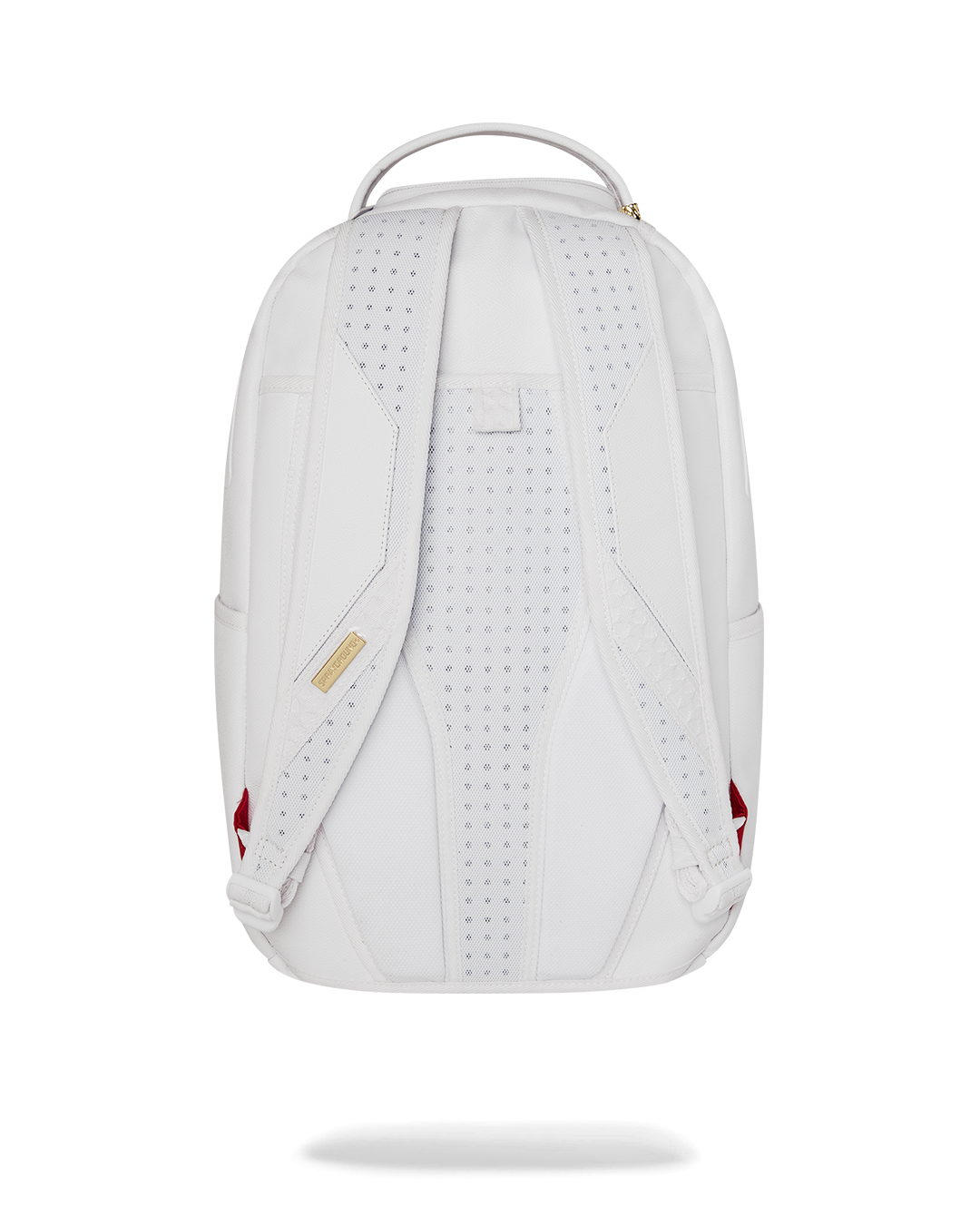SPRAYGROUND GOLD BRICK LUXE WHITE BACKPACK