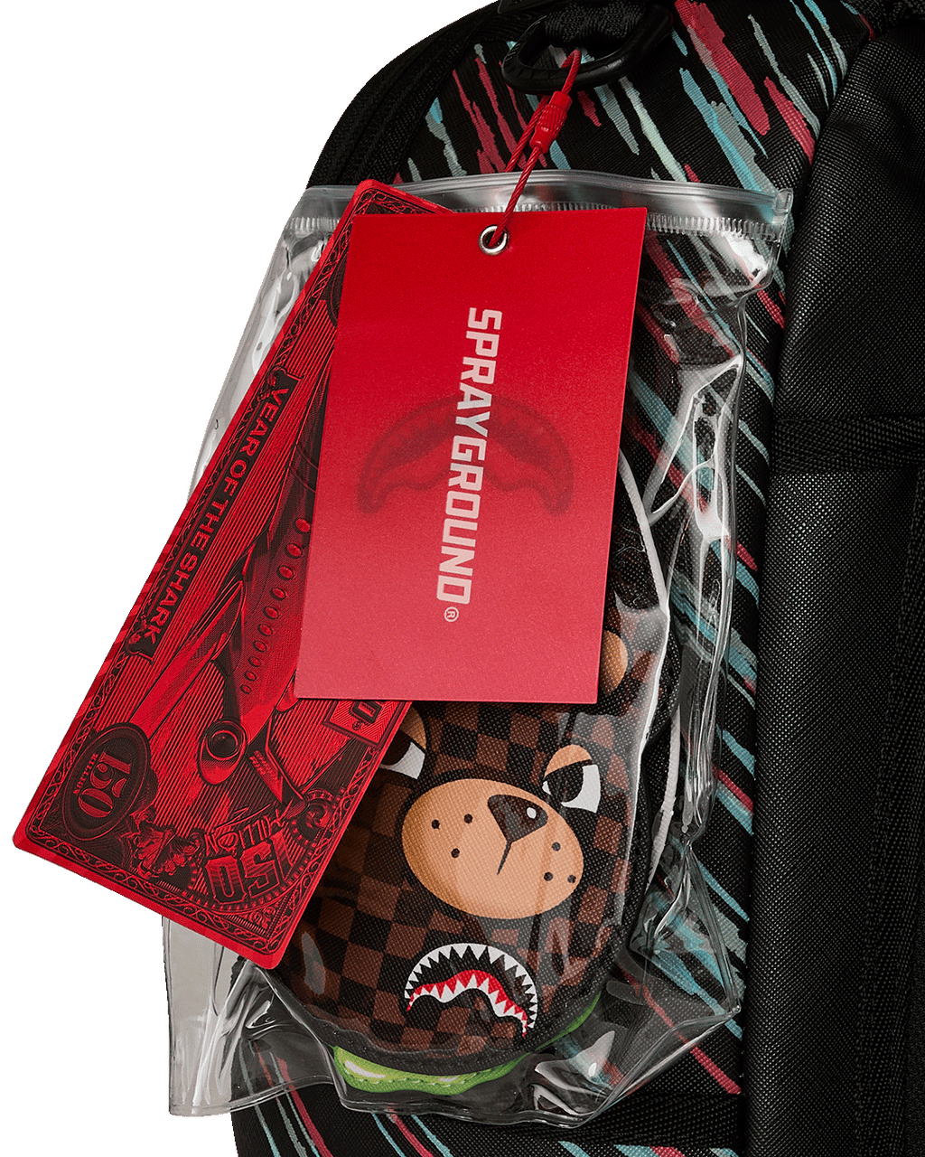 SPRAYGROUND HYPER DRIVEN SHARK BACKPACK (REMOVABLE SET OF EYES)