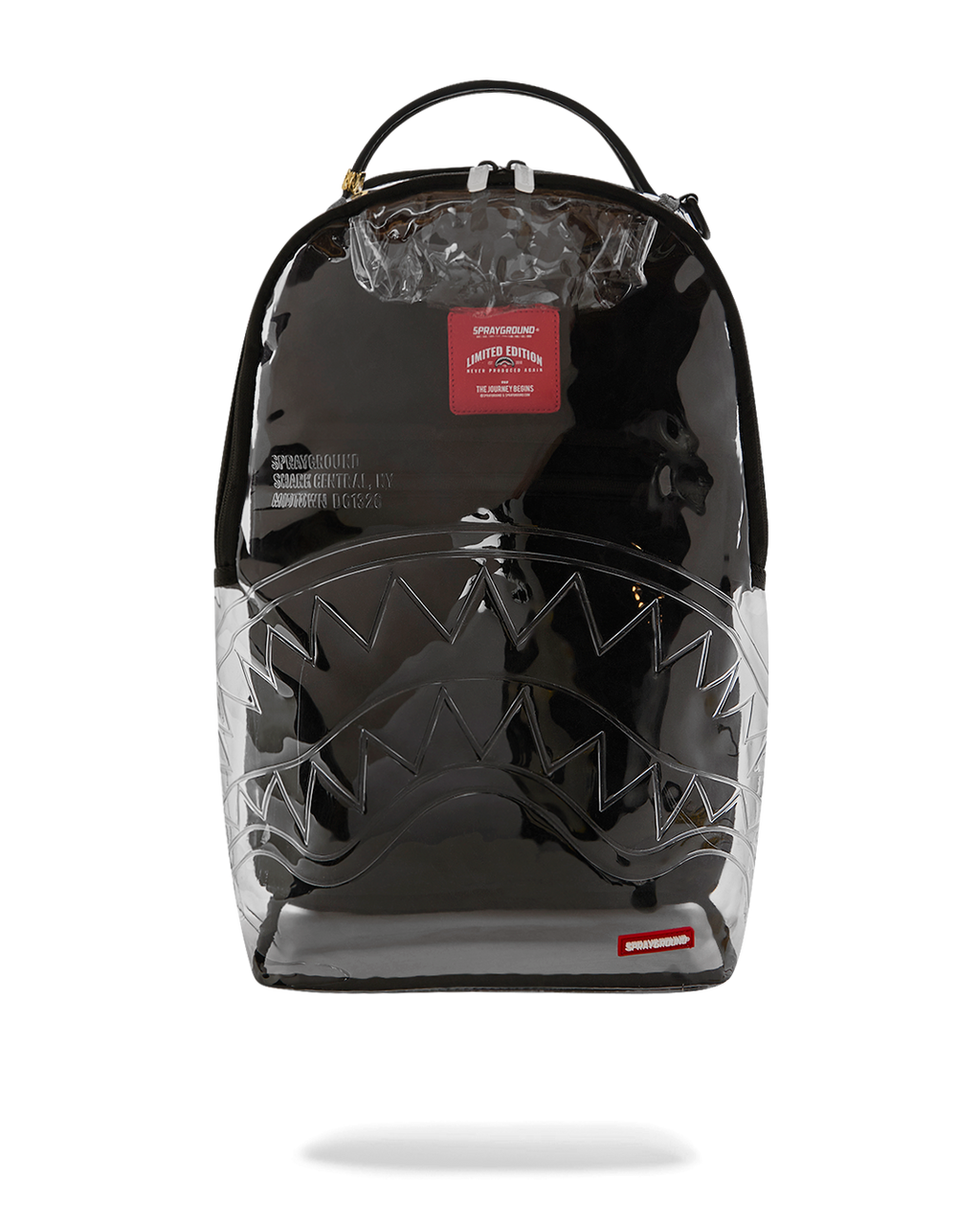 SPRAYGROUND SHARK CENTRAL - CLEAR BACKPACK